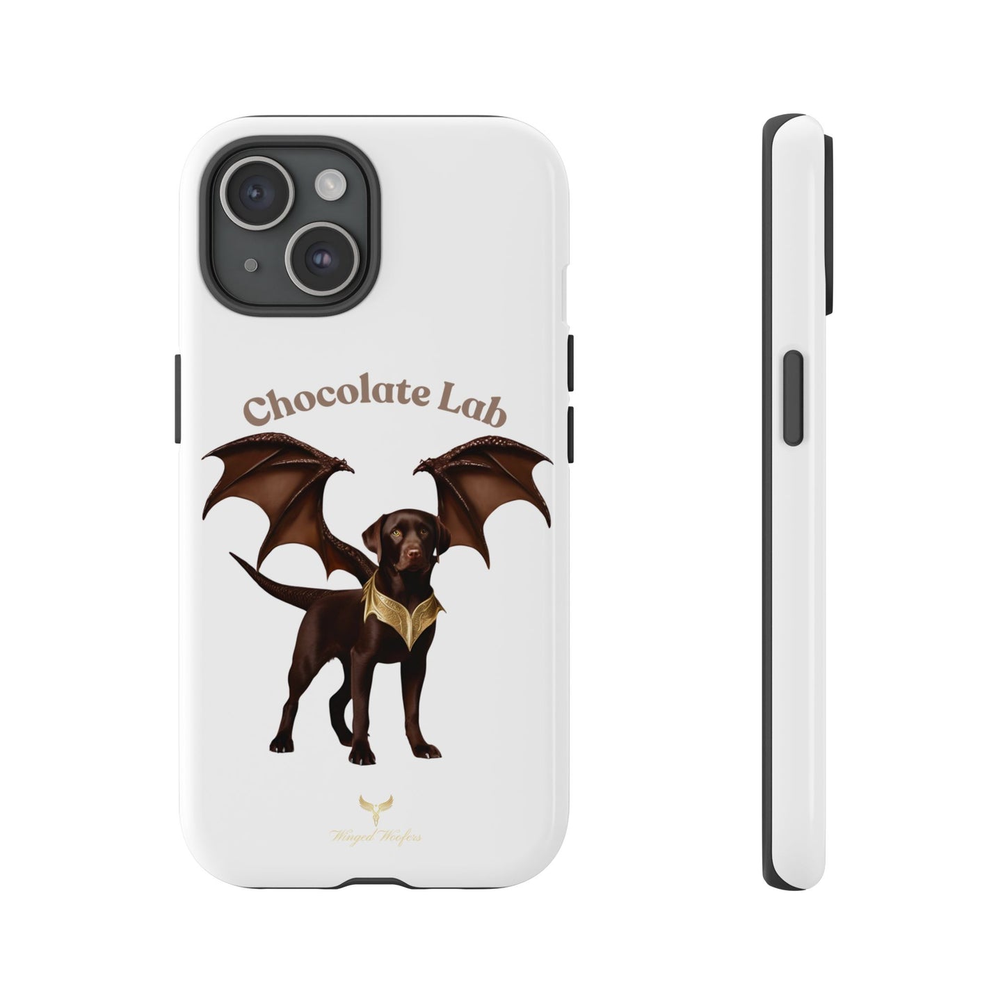 Chocolate Lab Dragon Phone Case - Tough & Stylish for Dog Lovers