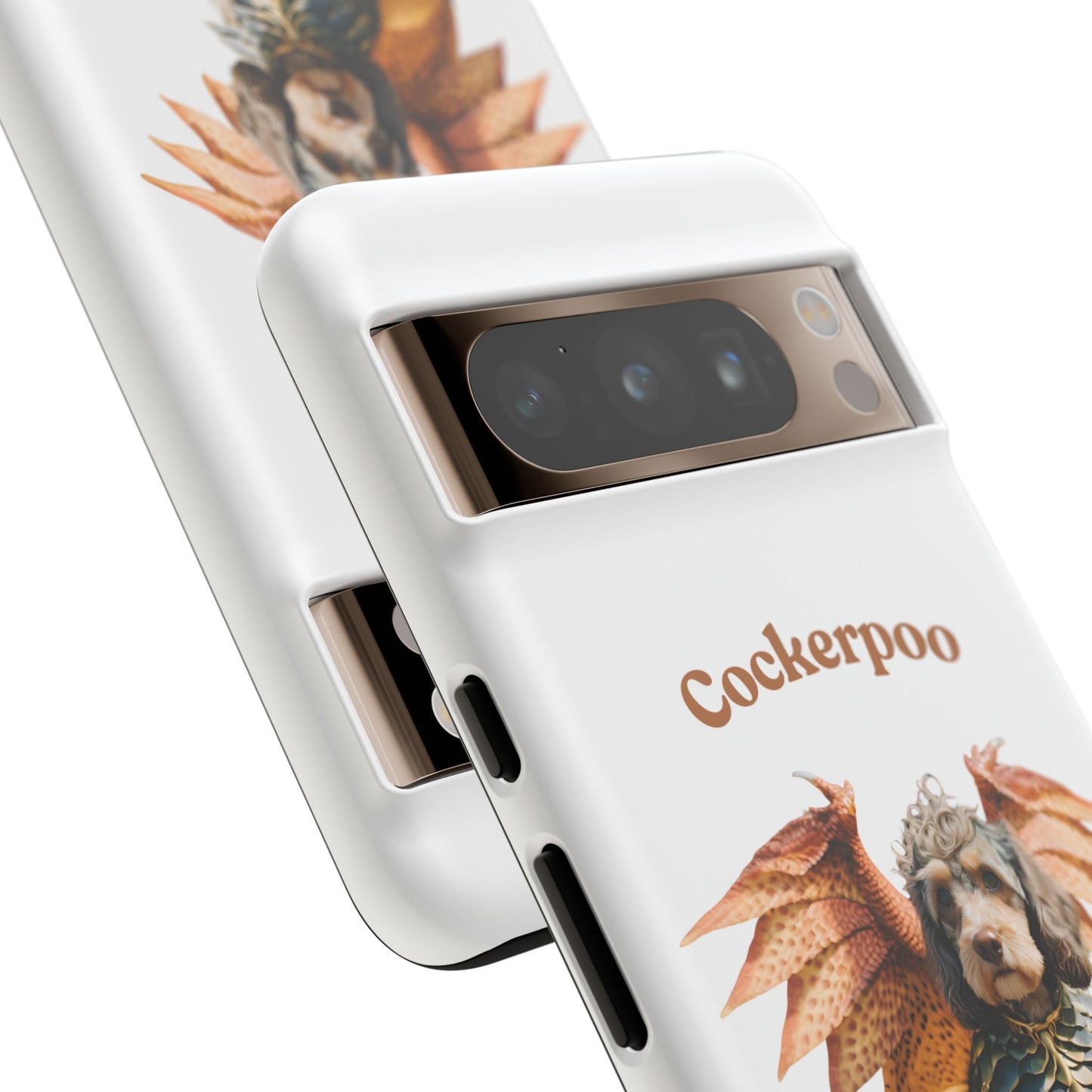 Cockerpoo Dragon Phone Case – Tough & Whimsical Pet Lover Gift