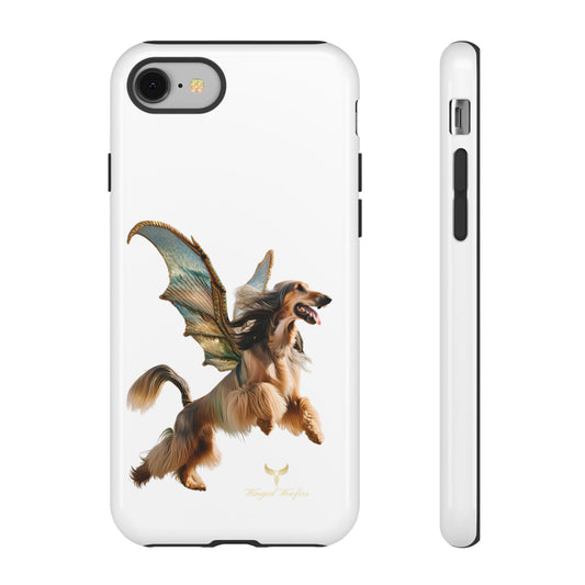 Magical Afghan Hound Dog Phone Case - Tough Cases with Winged Design