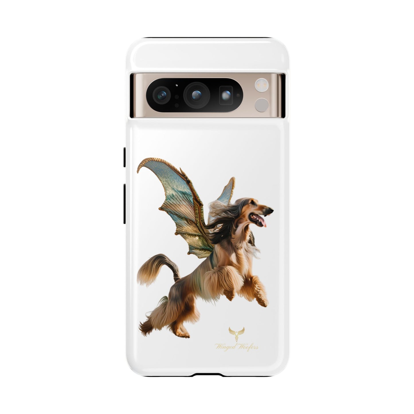 Magical Afghan Hound Dog Phone Case - Tough Cases with Winged Design