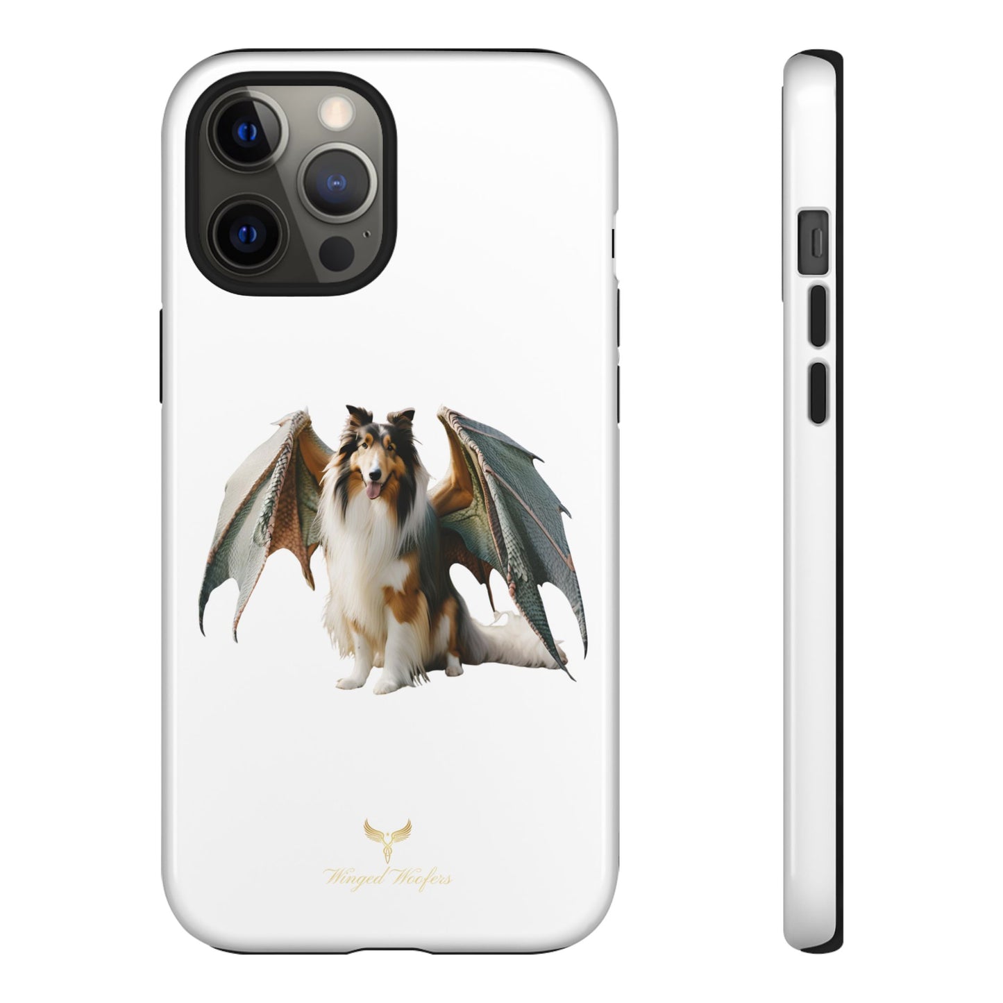 Majestic Dragon Wing Rough Collie Dog Phone Case - Tough Cases for Pet Lovers