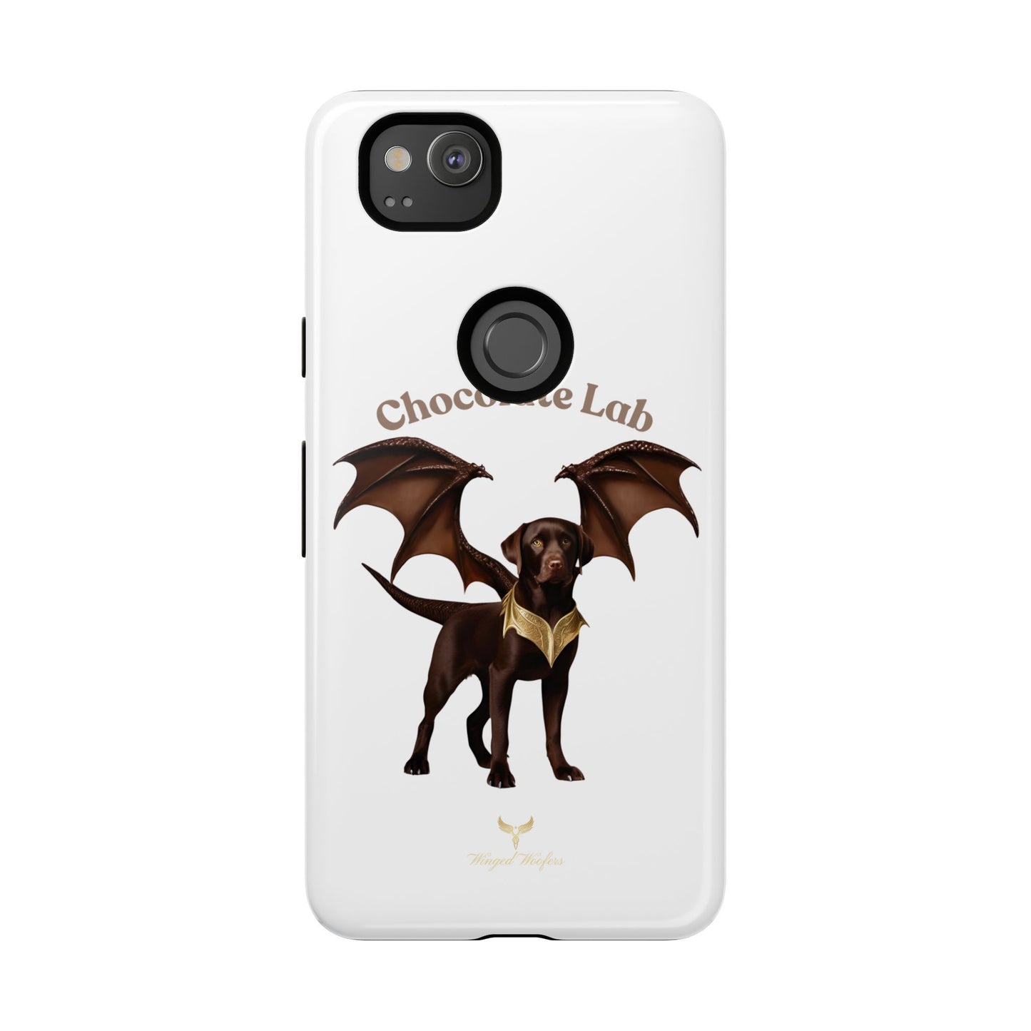 Chocolate Lab Dragon Phone Case - Tough & Stylish for Dog Lovers