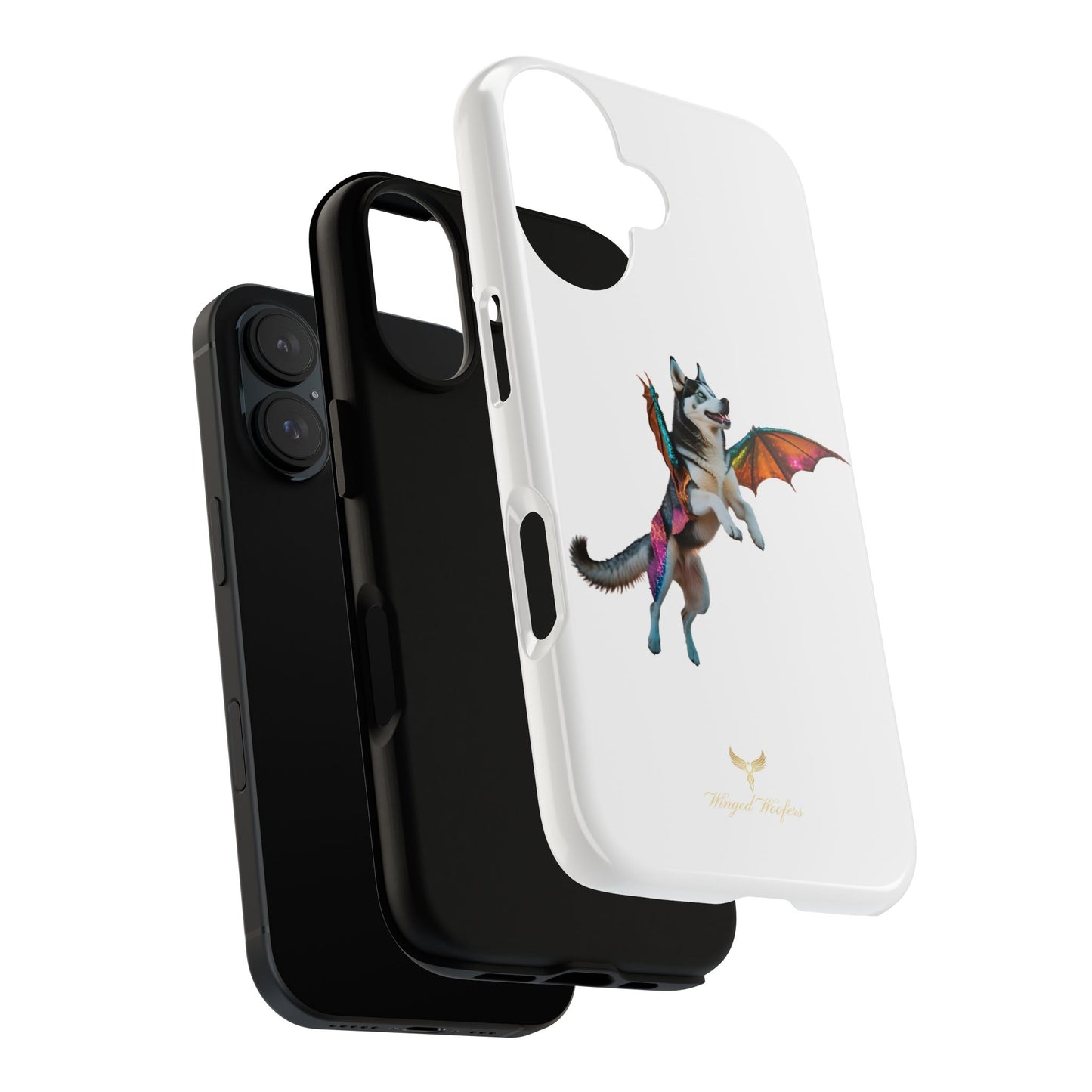 Magical Husky Pet Phone Case - Winged Dog Design | Tough Cases | Unique Animal Lover Gift