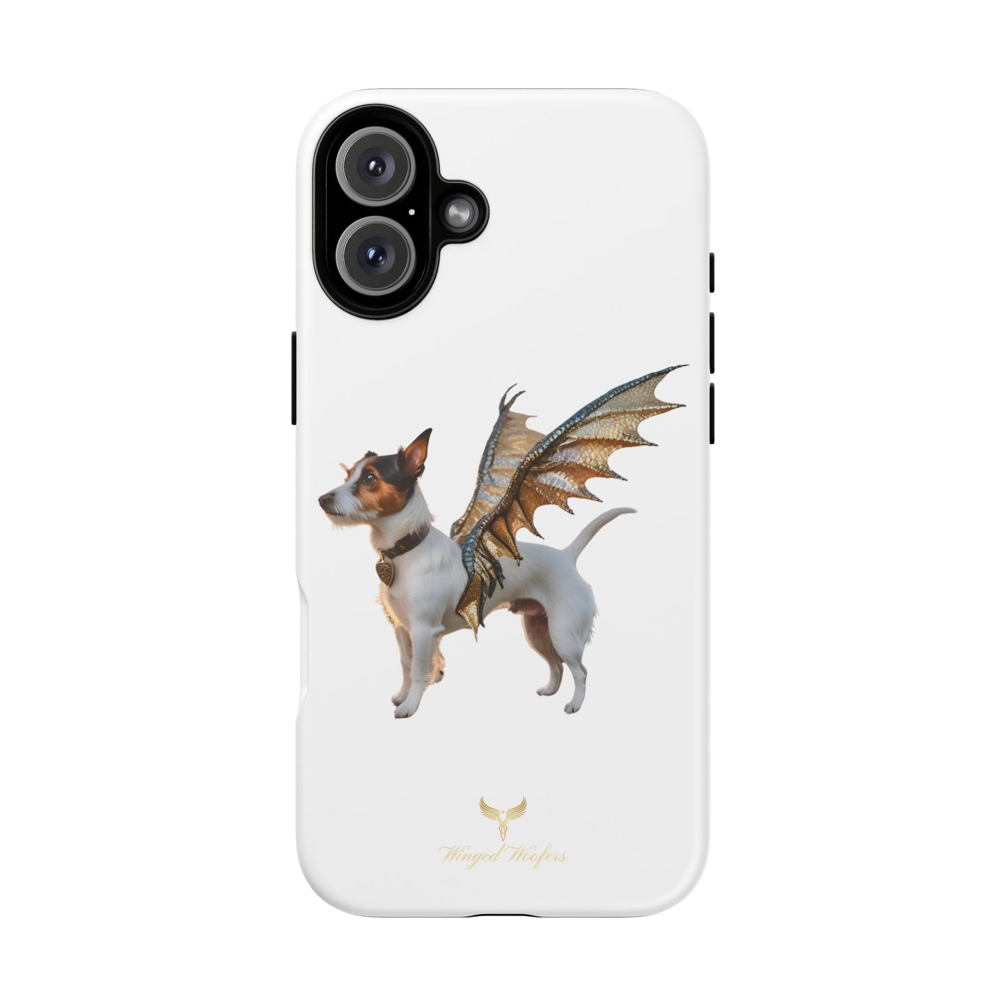 Fantasy Pet Phone Case - Tough Cases with Winged Jack Russell Dog Design