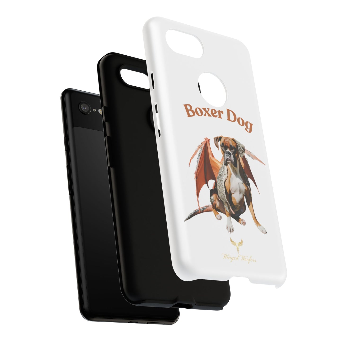 Boxer Dog Dragon Art Phone Case - Tough Cases