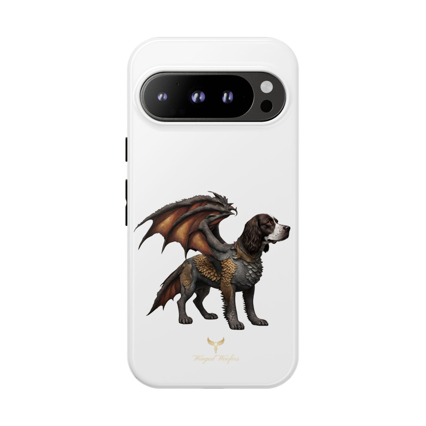 Fantasy Springer Spaniel as a Dragon Phone Case - Tough Cases for Pet Lovers