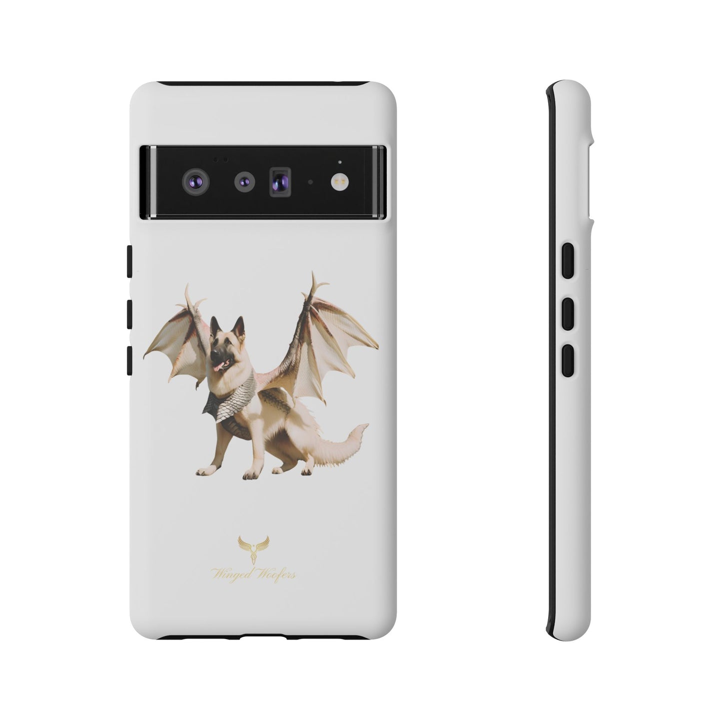 Magical White German Shepherd Dragon Dog Phone Case - Tough, Stylish Protection