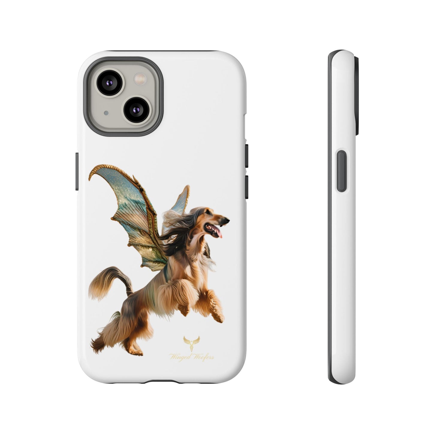 Magical Afghan Hound Dog Phone Case - Tough Cases with Winged Design