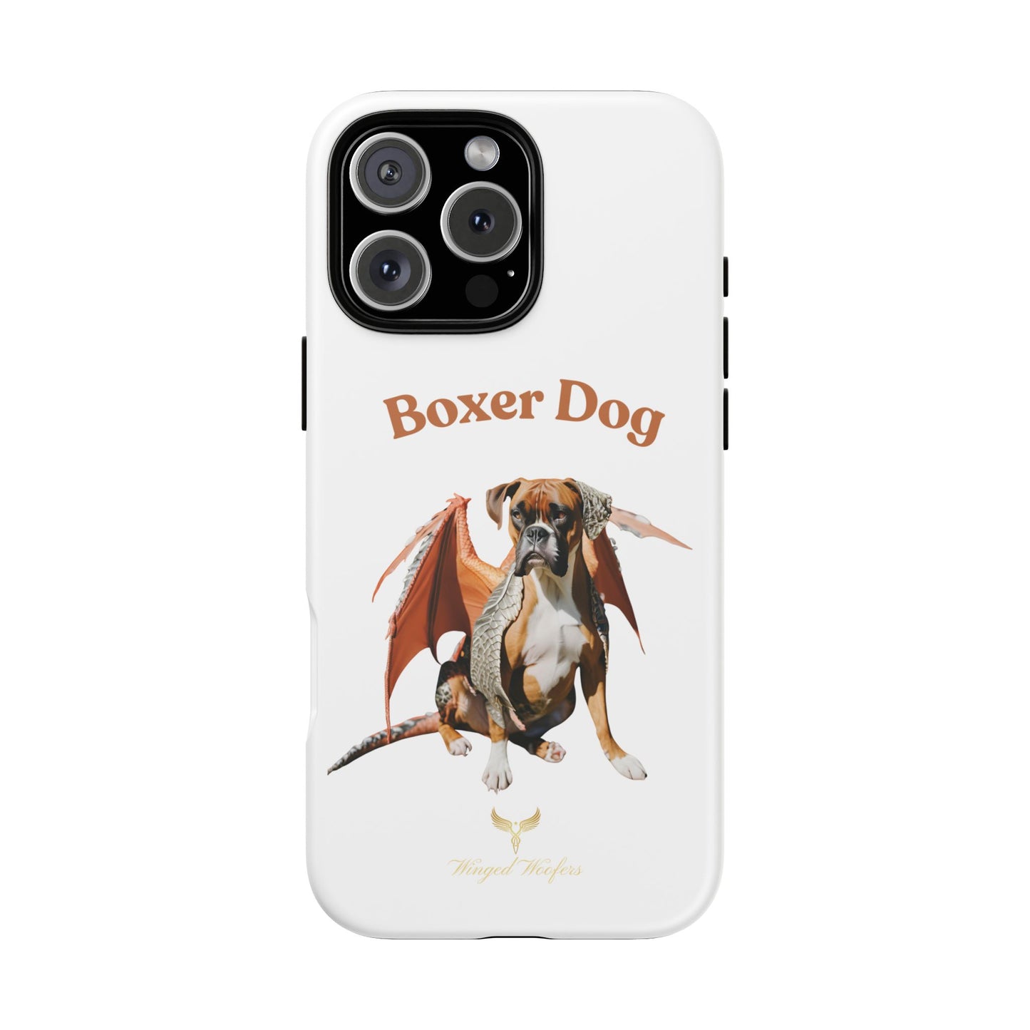 Boxer Dog Dragon Art Phone Case - Tough Cases