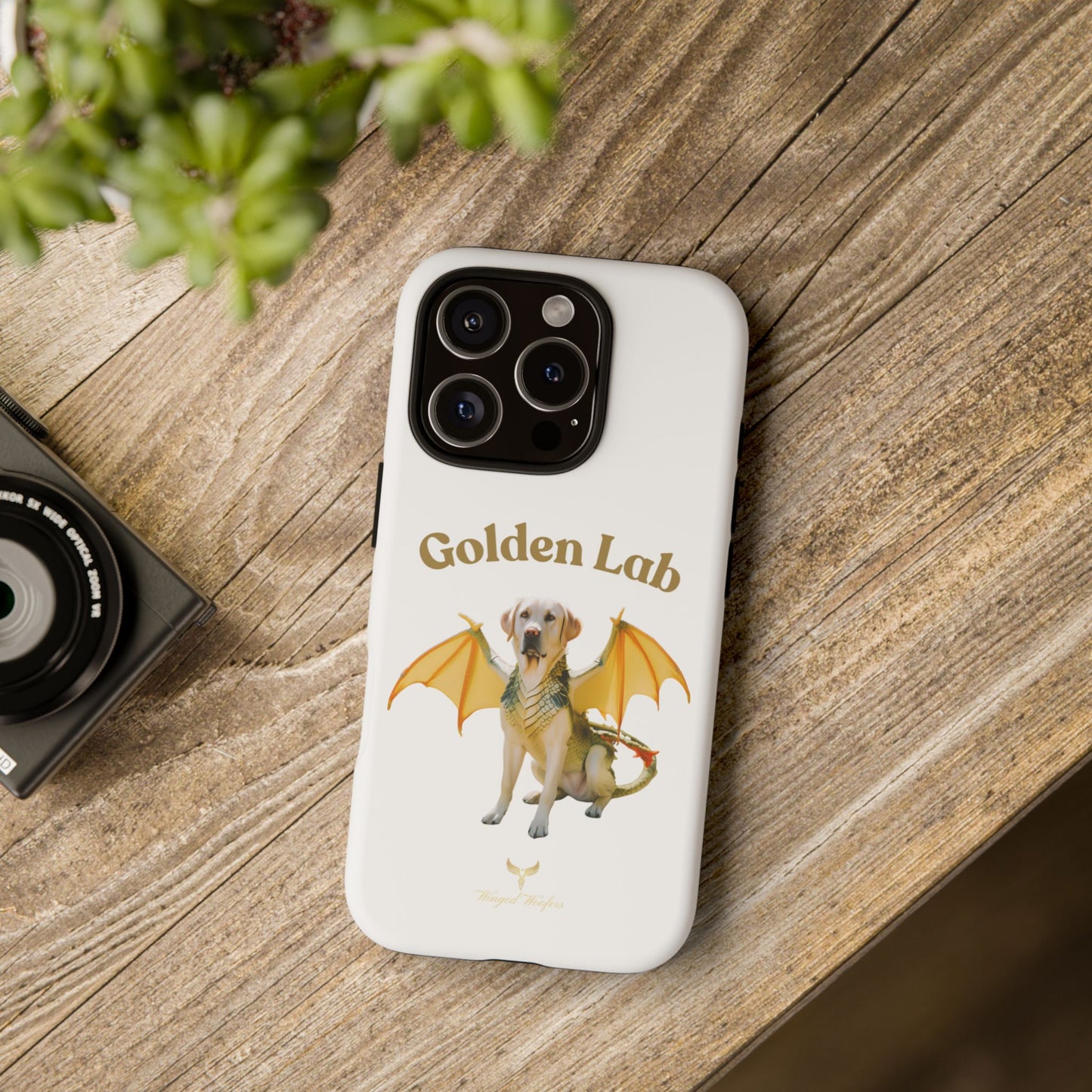 Golden Lab Dragon Phone Case - Tough Protection with a Fun Twist