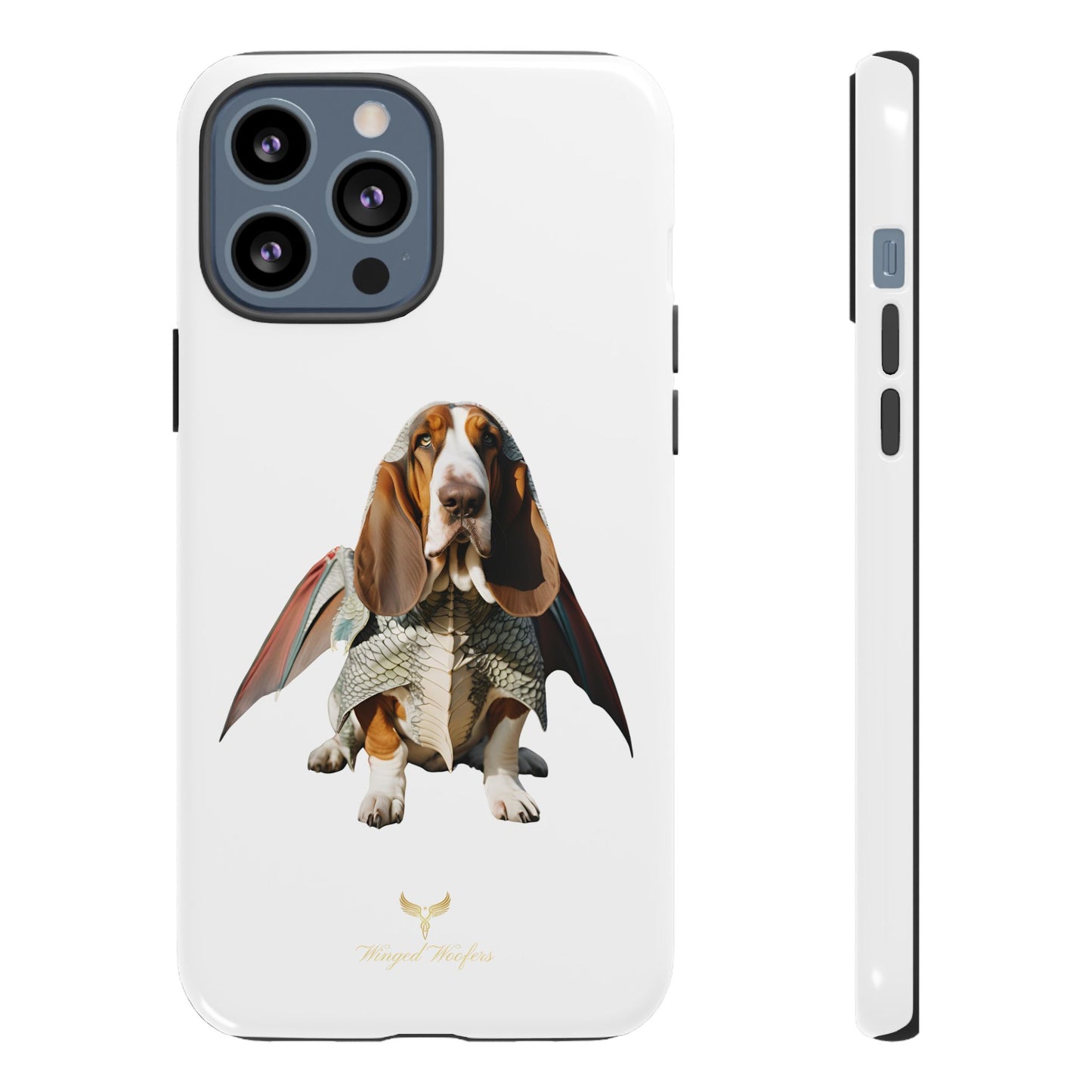 Whimsical Basset Hound Dog Phone Case - Tough Cases for Animal Lovers