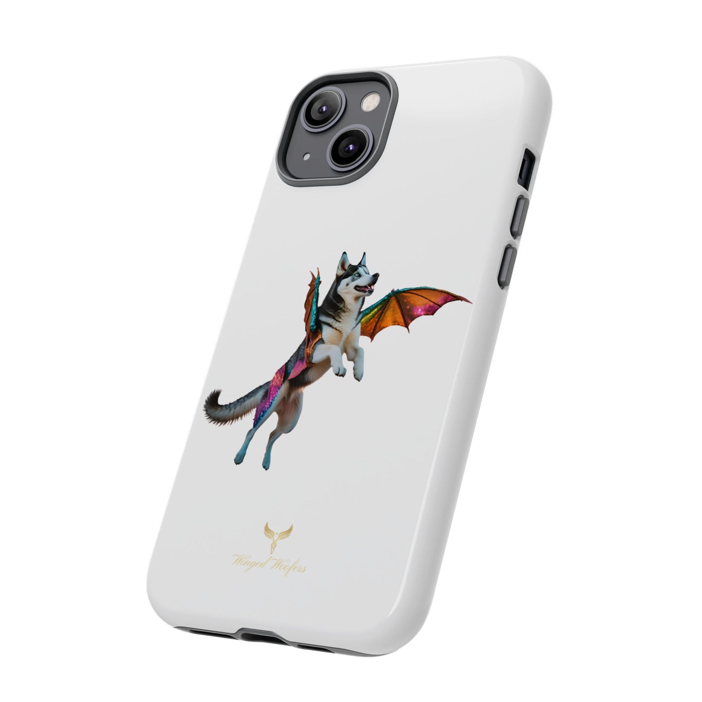 Magical Husky Pet Phone Case - Winged Dog Design | Tough Cases | Unique Animal Lover Gift