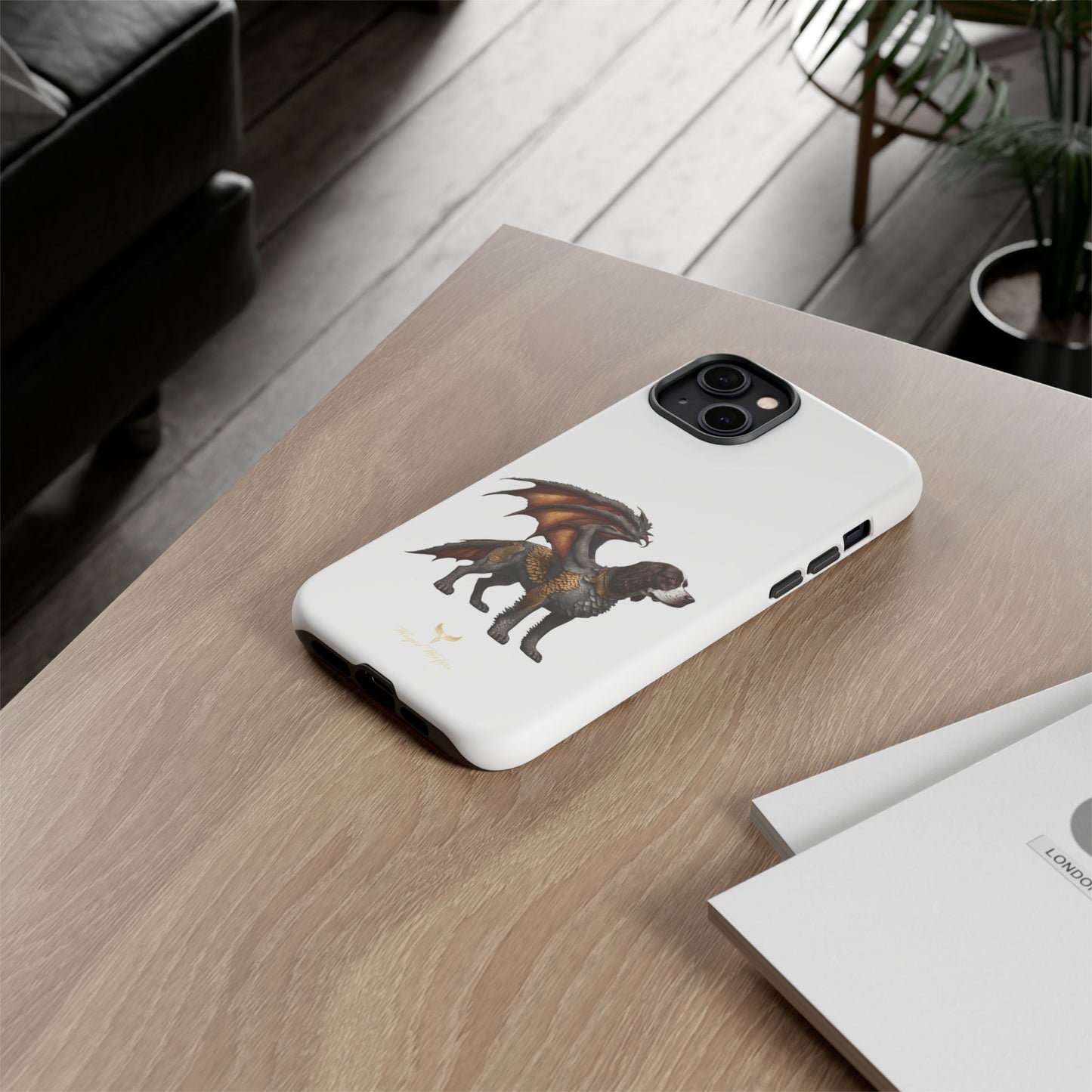 Fantasy Springer Spaniel as a Dragon Phone Case - Tough Cases for Pet Lovers