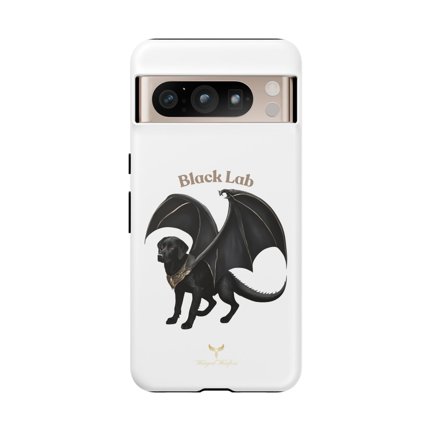 Black Labrador Dragon Case - Tough Phone Case for Pet Lovers