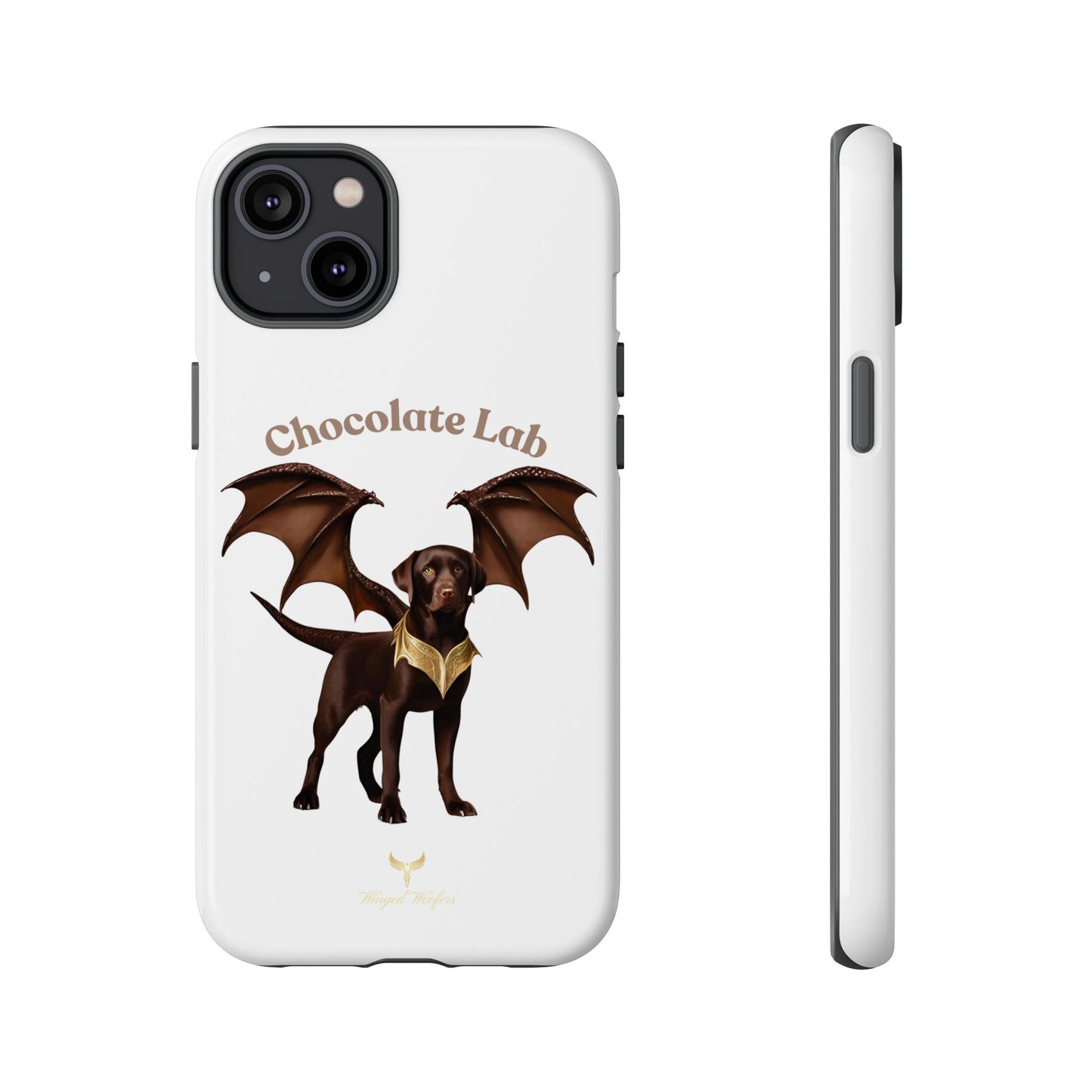 Chocolate Lab Dragon Phone Case - Tough & Stylish for Dog Lovers