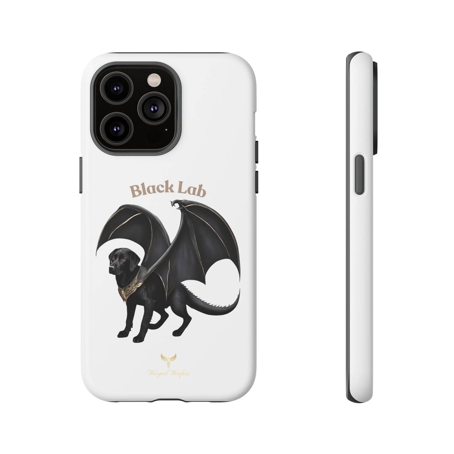 Black Labrador Dragon Case - Tough Phone Case for Pet Lovers