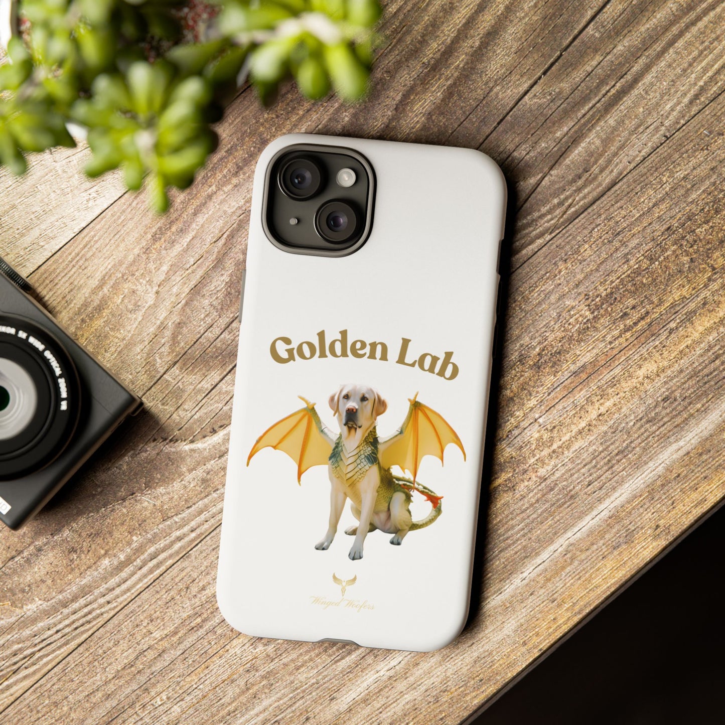 Golden Lab Dragon Phone Case - Tough Protection with a Fun Twist