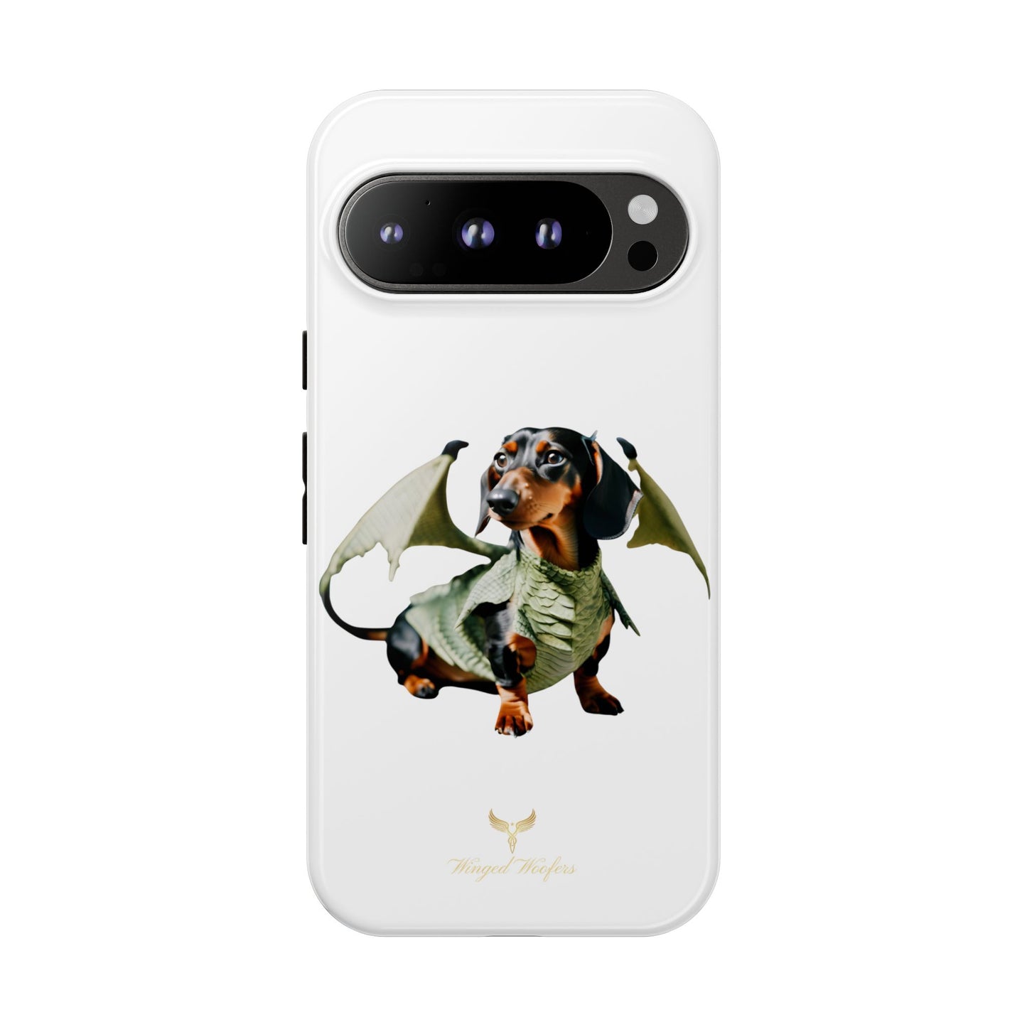 Whimsical Dragon Dog Phone Case - Tough Cases for Pet Lovers