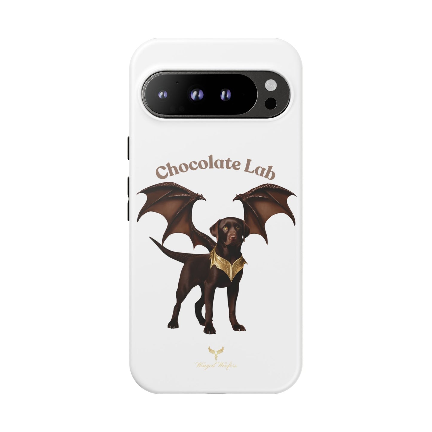 Chocolate Lab Dragon Phone Case - Tough & Stylish for Dog Lovers