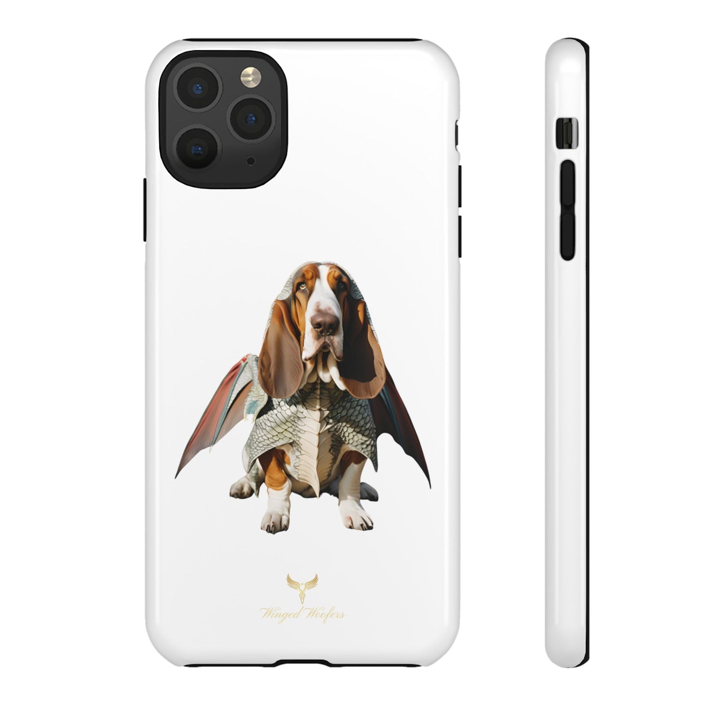 Whimsical Basset Hound Dog Phone Case - Tough Cases for Animal Lovers