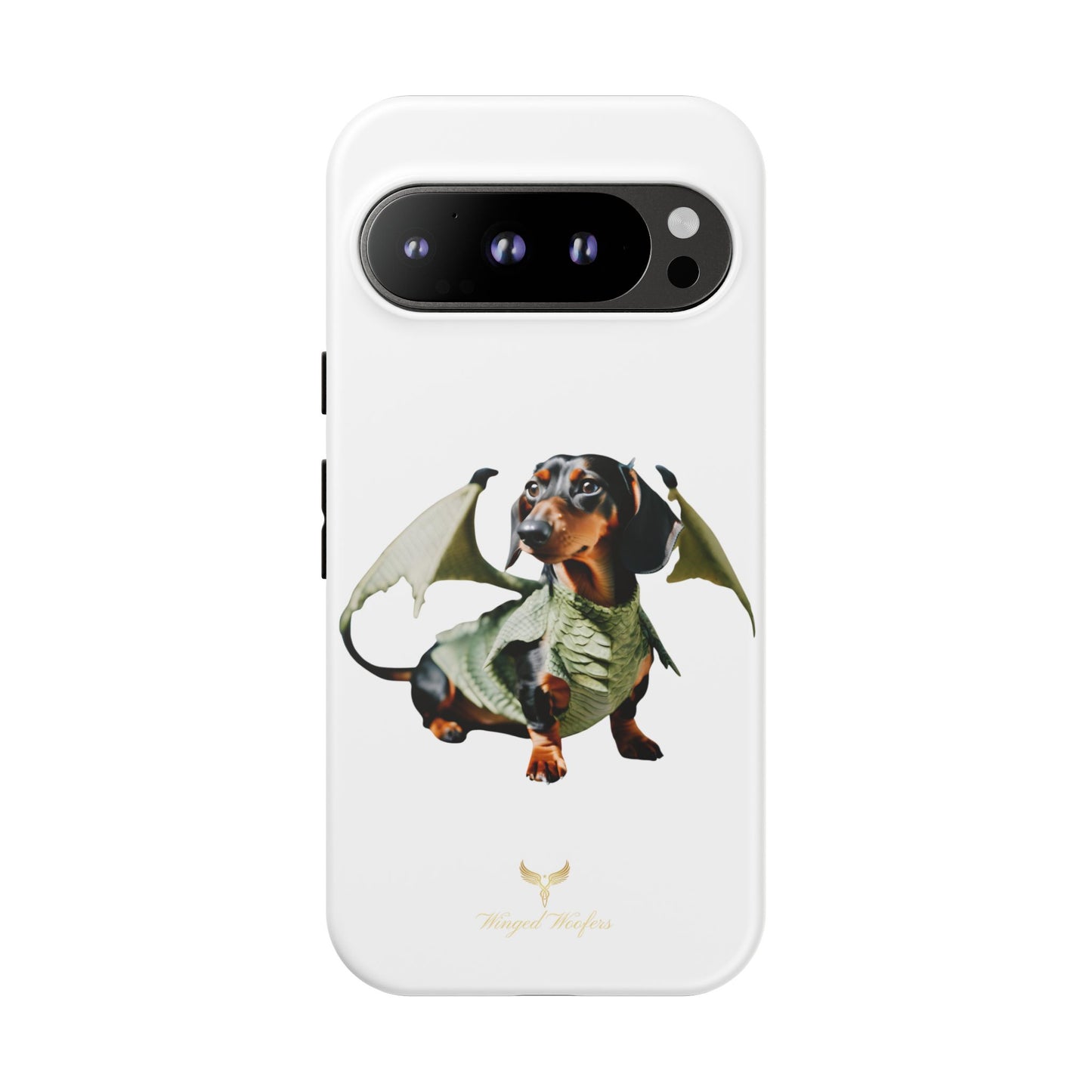 Whimsical Dragon Dog Phone Case - Tough Cases for Pet Lovers