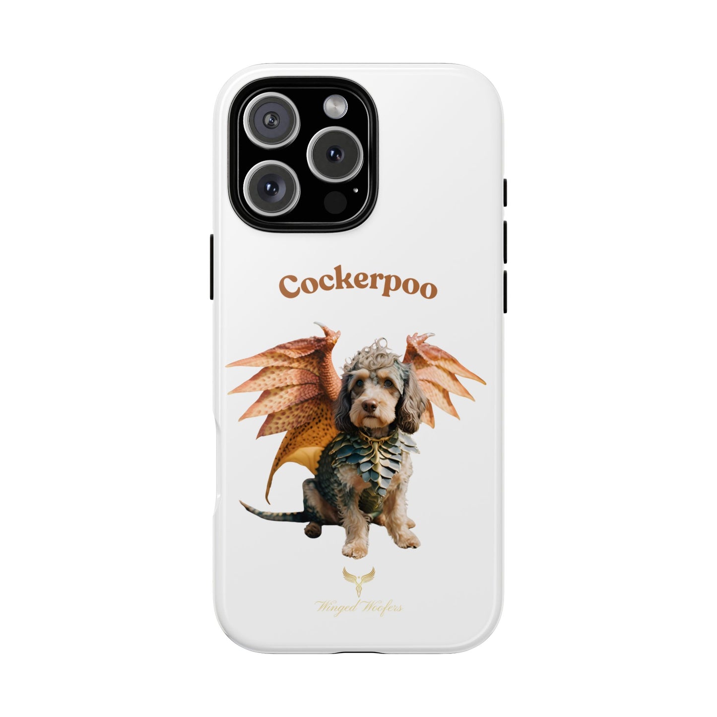 Cockerpoo Dragon Phone Case – Tough & Whimsical Pet Lover Gift