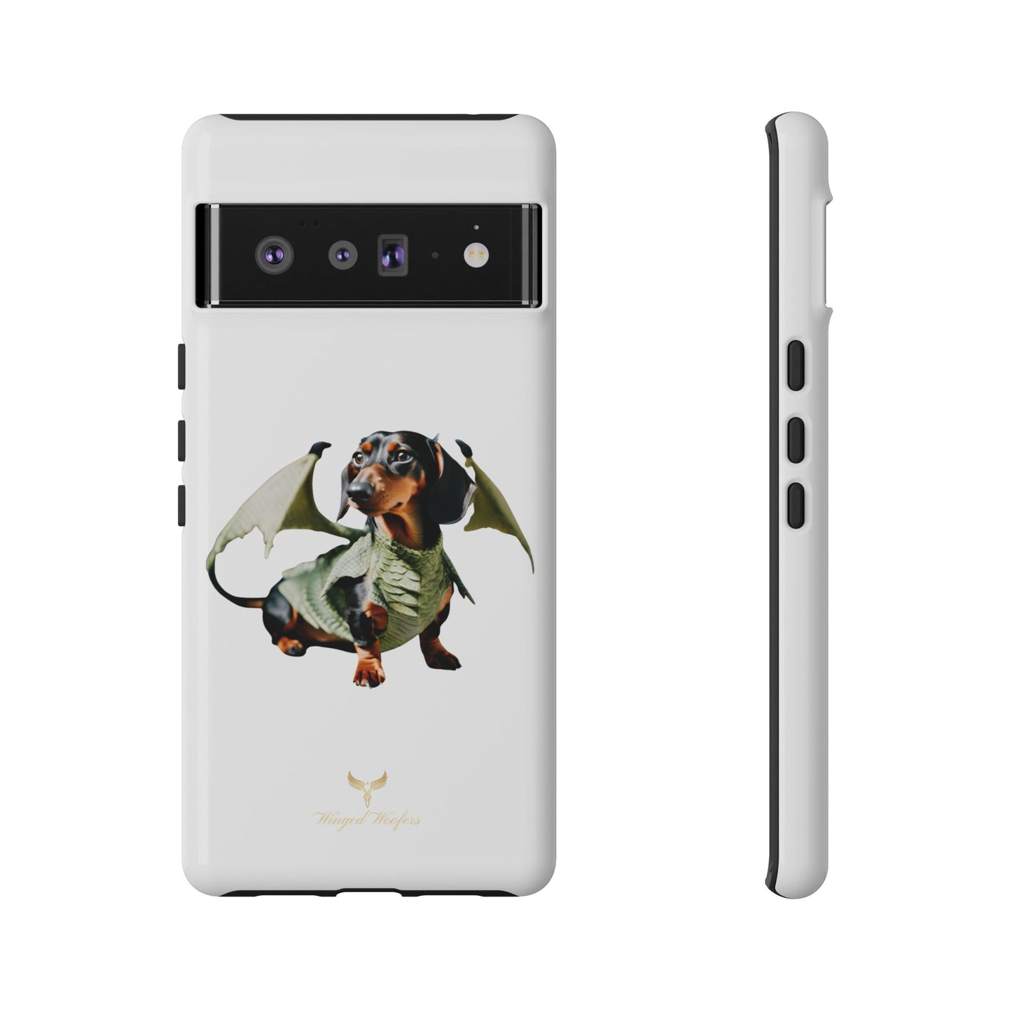 Whimsical Dragon Dog Phone Case - Tough Cases for Pet Lovers