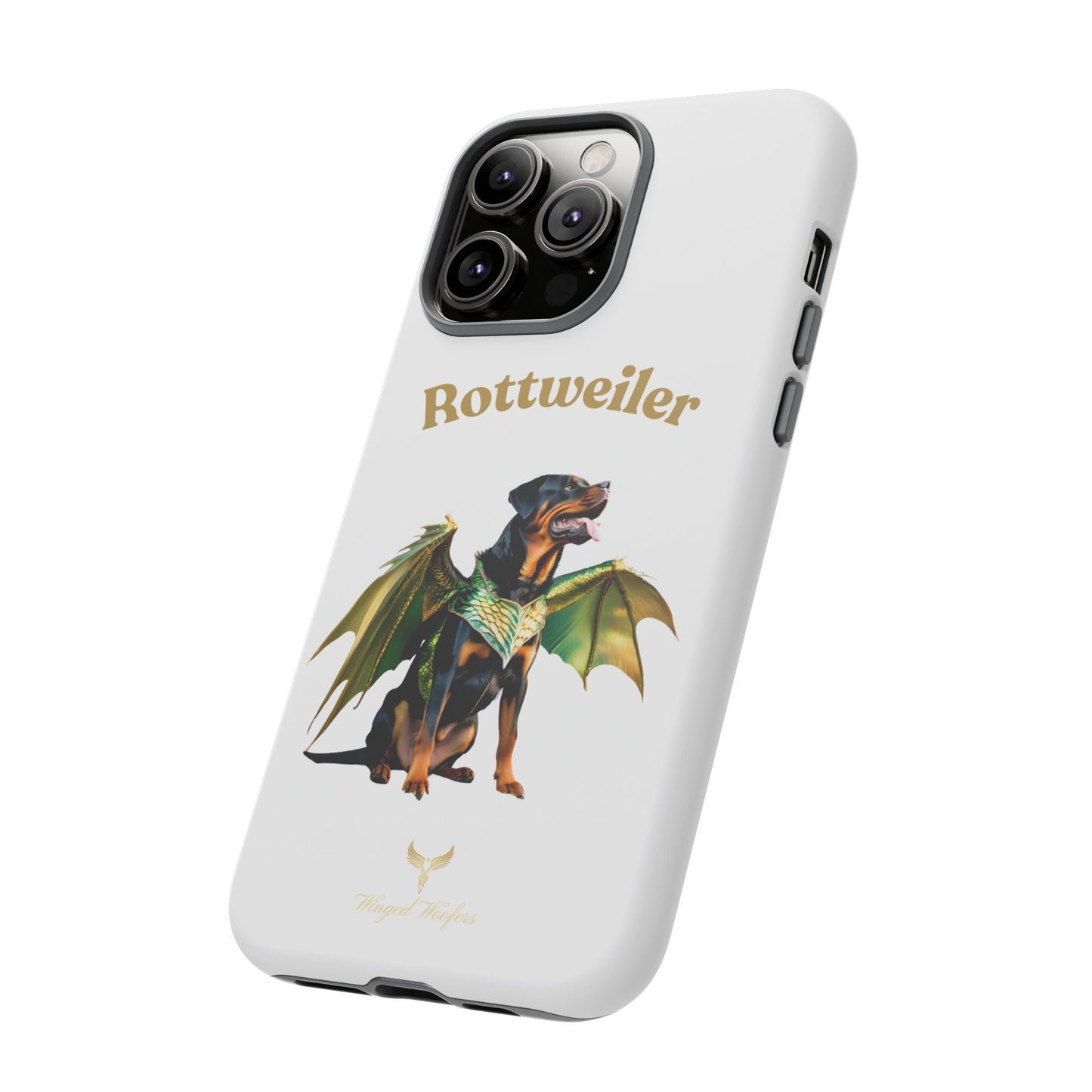 Rottweiler Dragon Wings Phone Case - Tough Cases for Dog Lovers