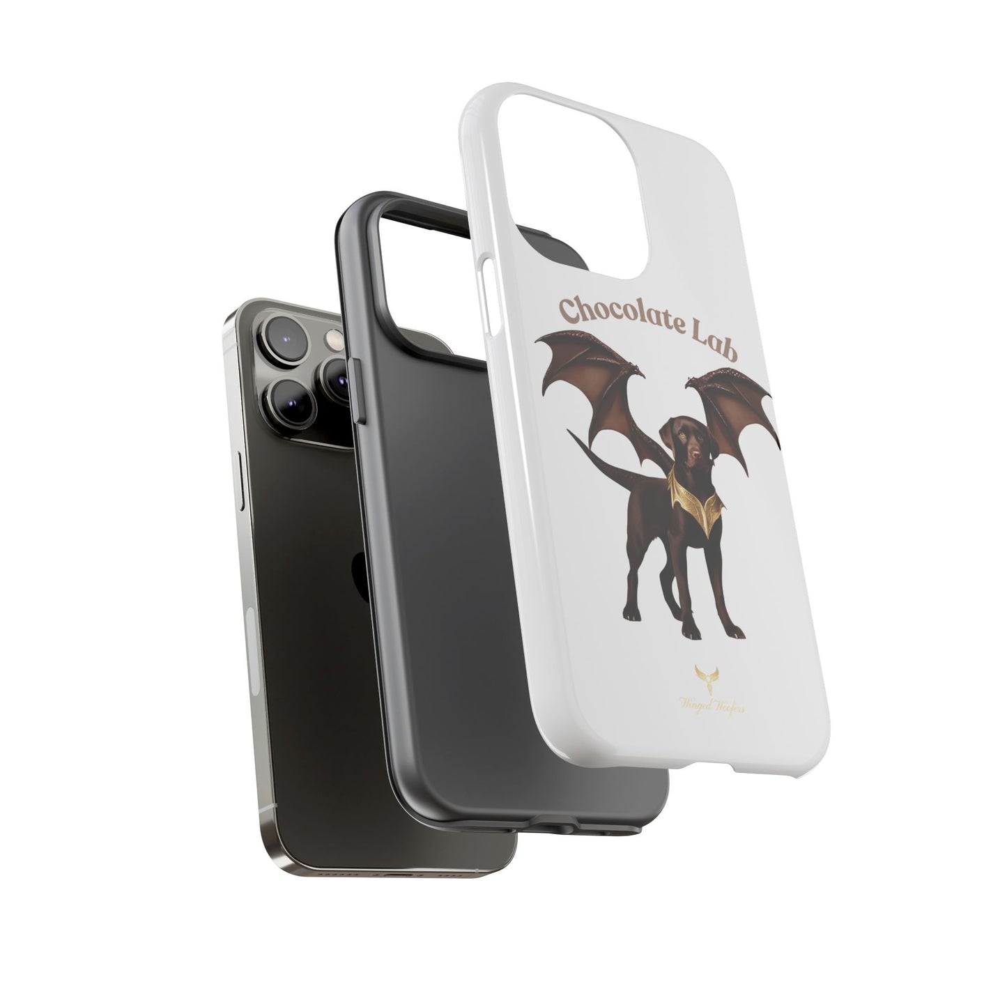 Chocolate Lab Dragon Phone Case - Tough & Stylish for Dog Lovers