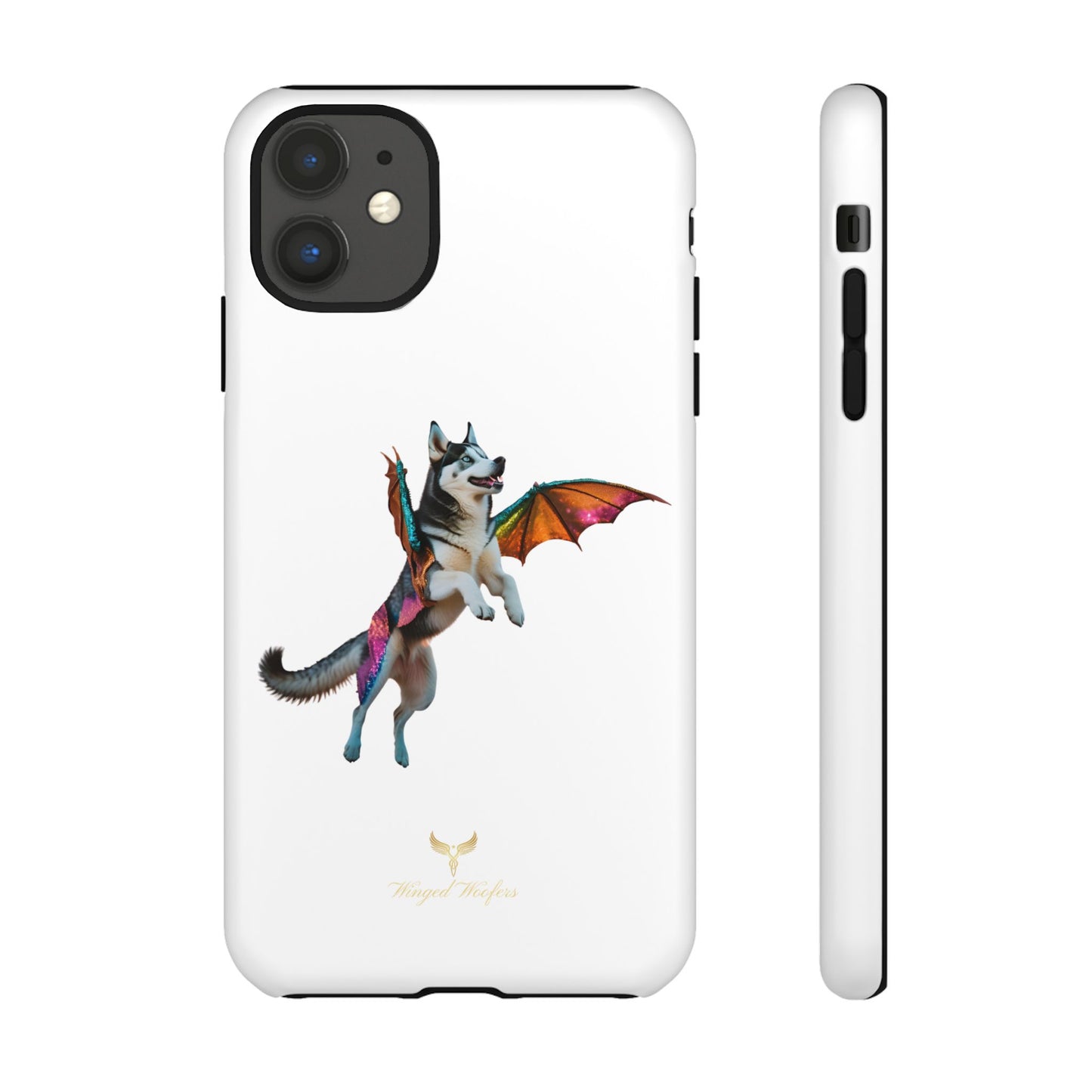 Magical Husky Pet Phone Case - Winged Dog Design | Tough Cases | Unique Animal Lover Gift