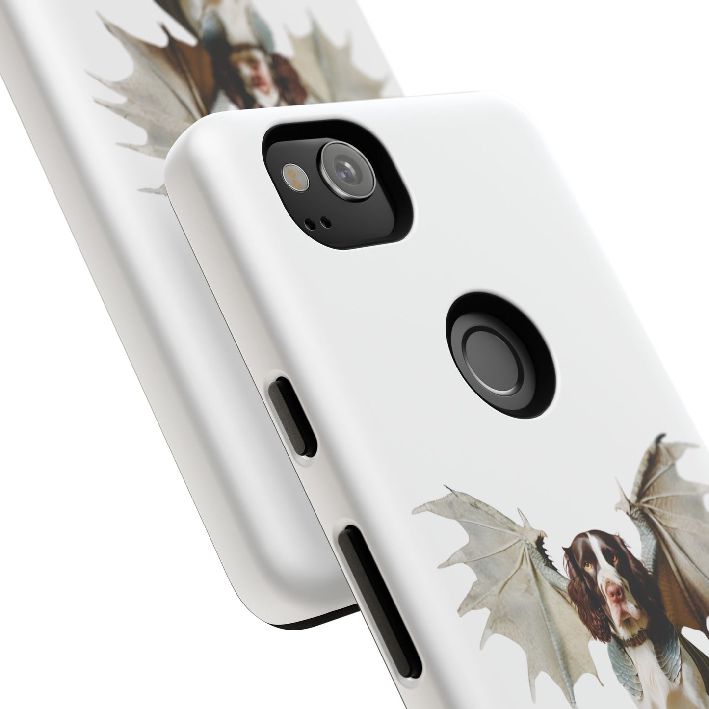 Fantasy Springer Spaniel Dog Phone Case - Tough Cases with Winged Companion Design