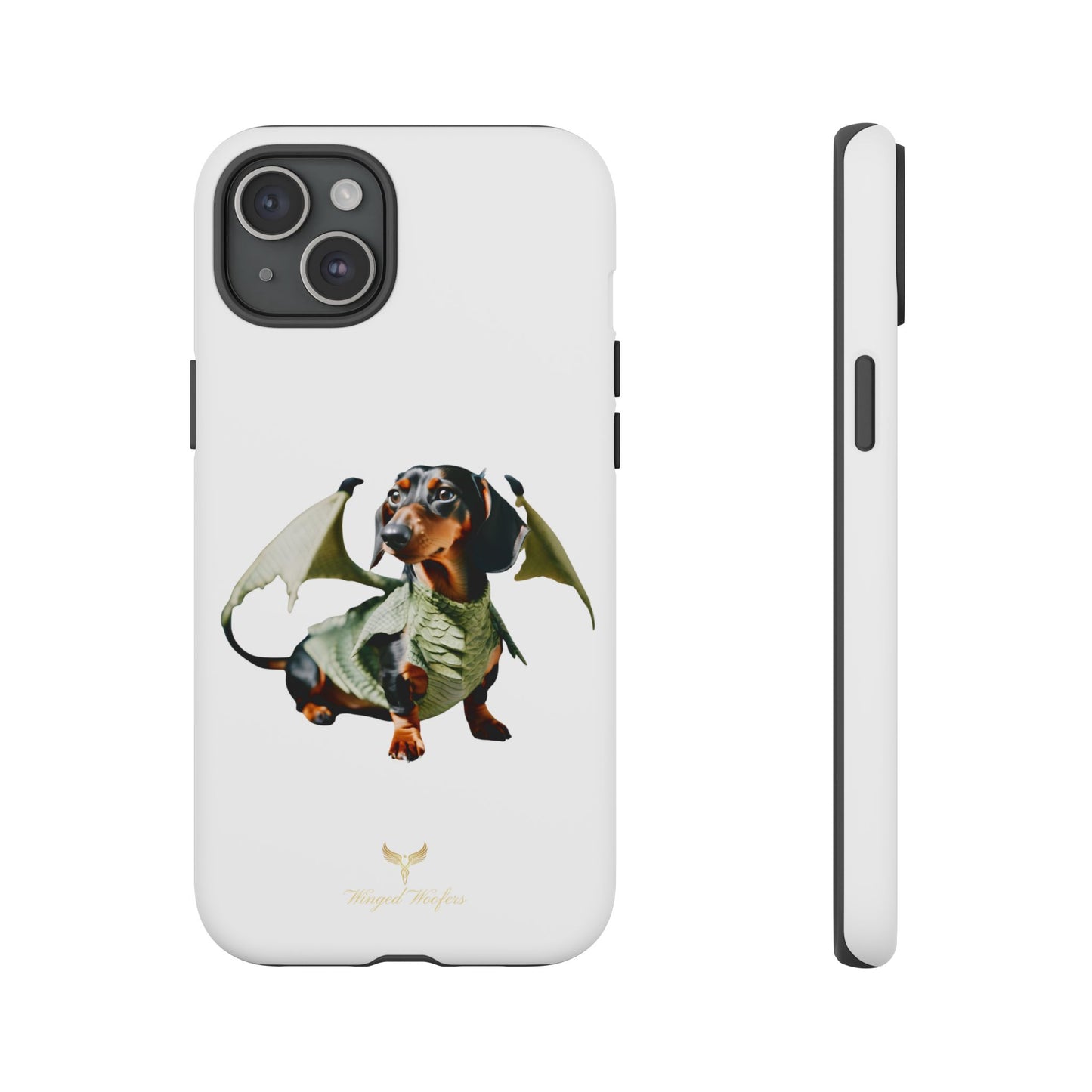 Whimsical Dragon Dog Phone Case - Tough Cases for Pet Lovers