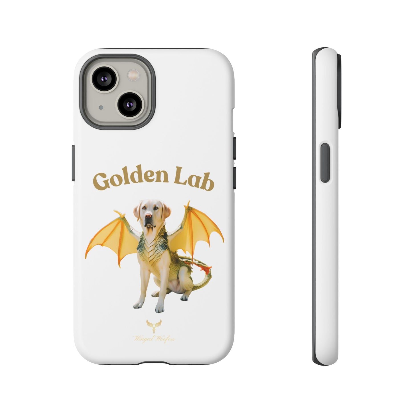 Golden Lab Dragon Phone Case - Tough Protection with a Fun Twist