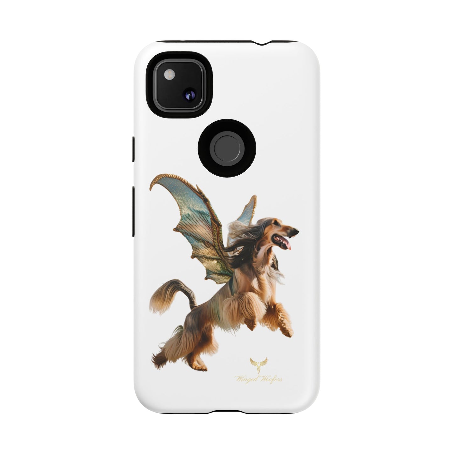 Magical Afghan Hound Dog Phone Case - Tough Cases with Winged Design