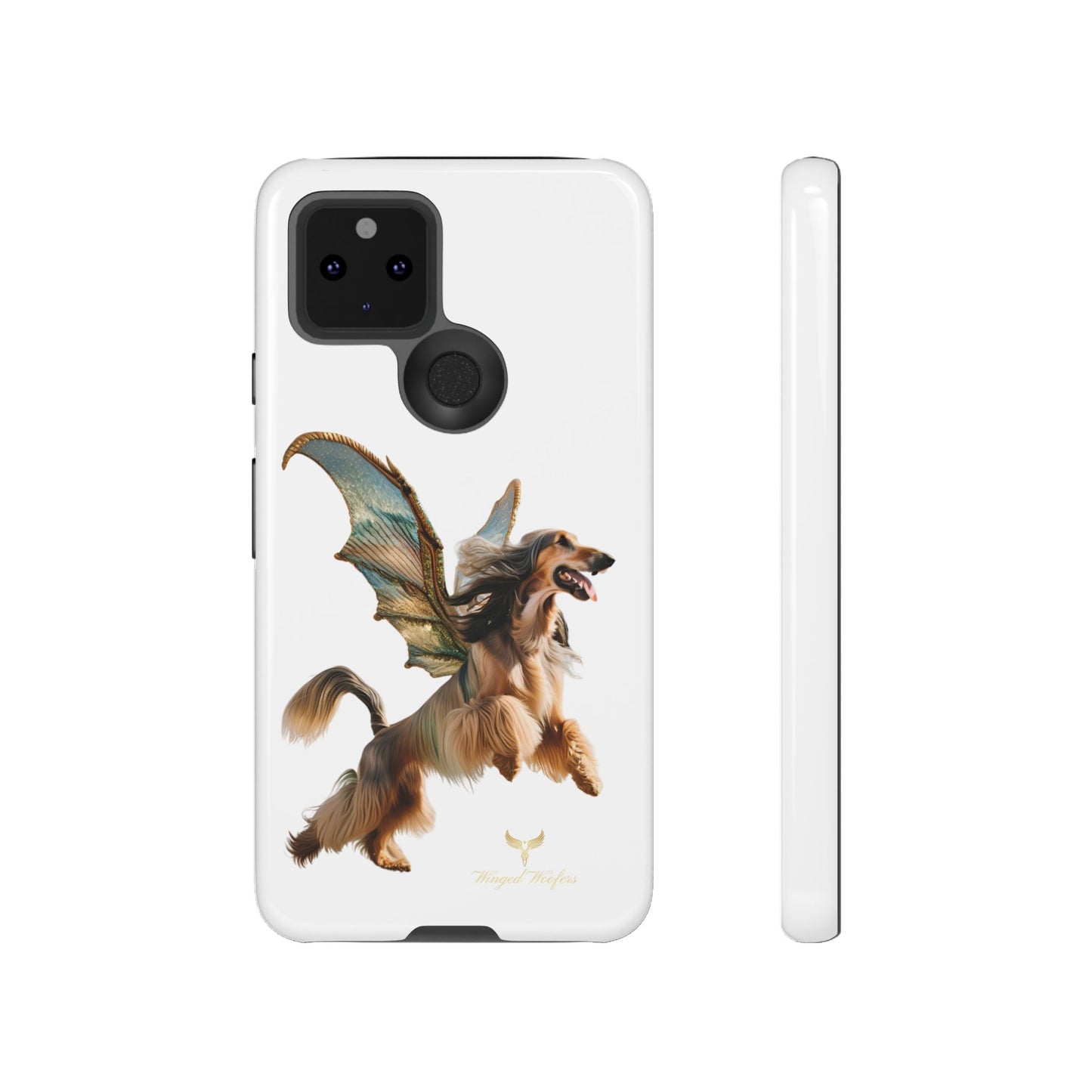 Magical Afghan Hound Dog Phone Case - Tough Cases with Winged Design