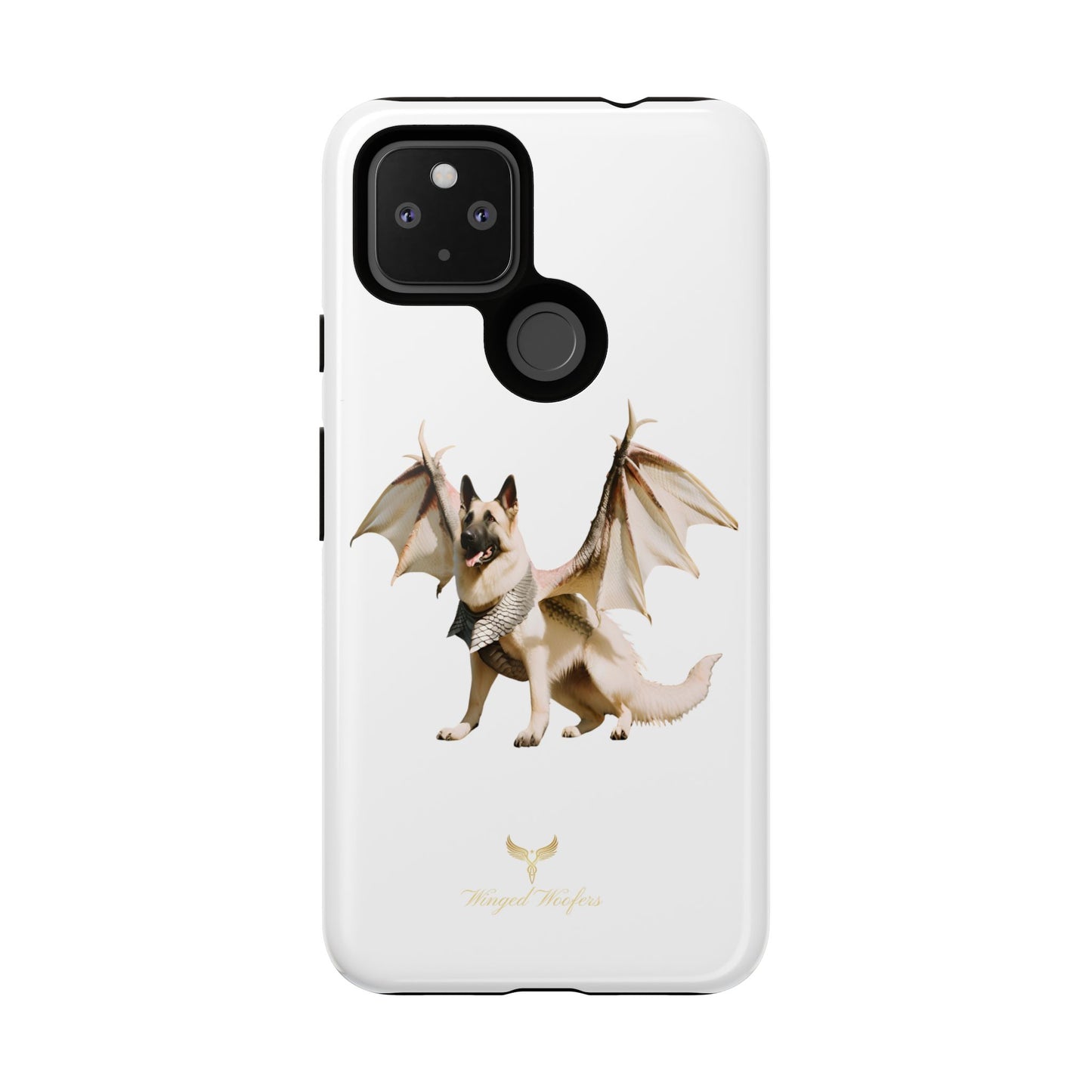 Magical White German Shepherd Dragon Dog Phone Case - Tough, Stylish Protection