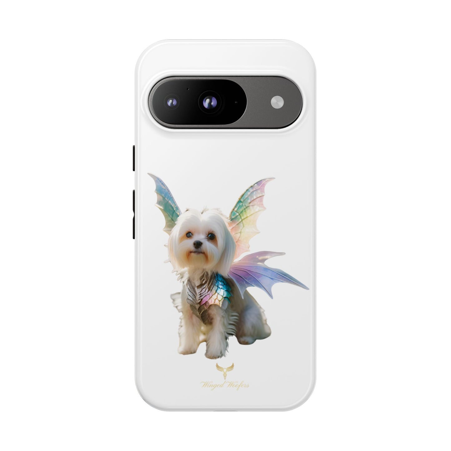 Maltese Dog with Wings Tough Phone Cases