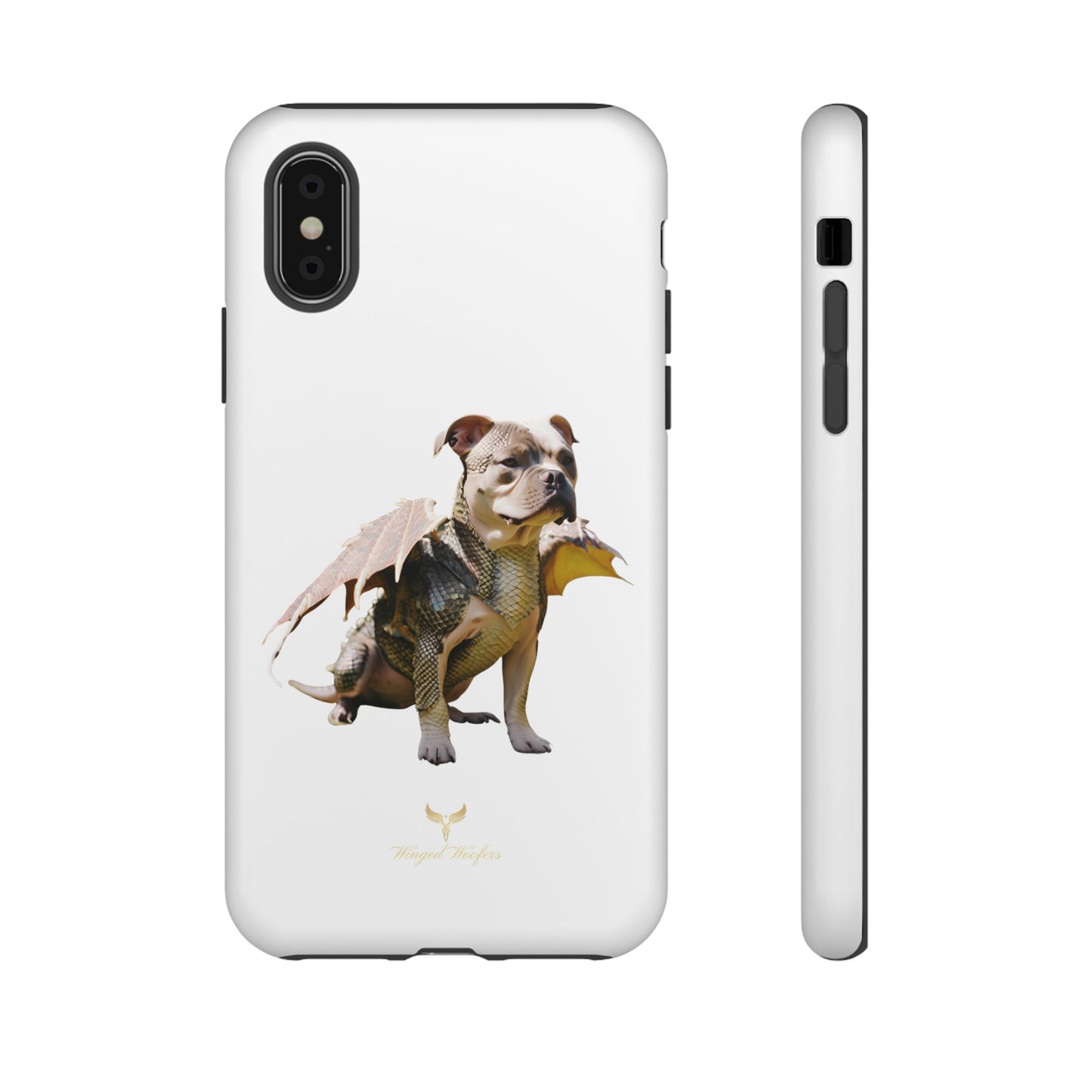 Staffordshire Bulldog Dragon Tough Phone Case - Unique Animal Design for Pet Lovers