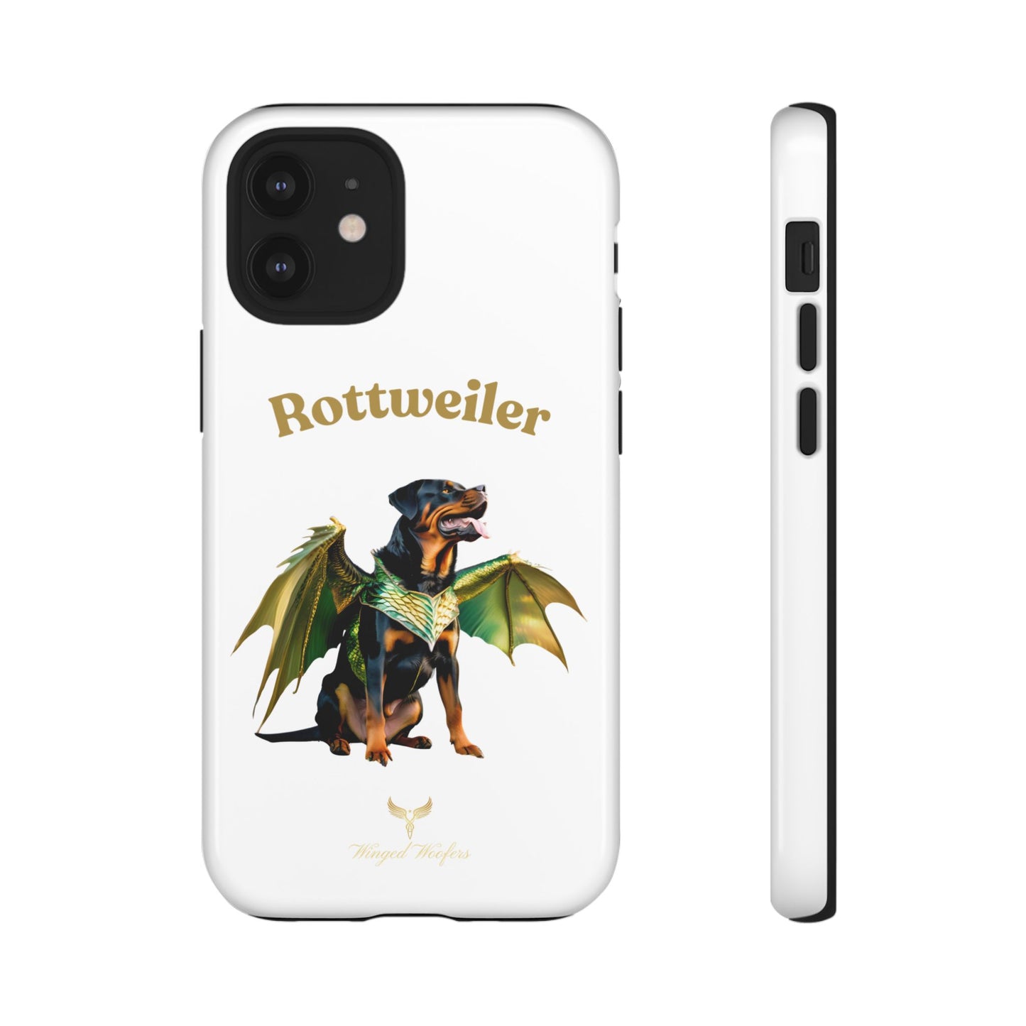 Rottweiler Dragon Wings Phone Case - Tough Cases for Dog Lovers