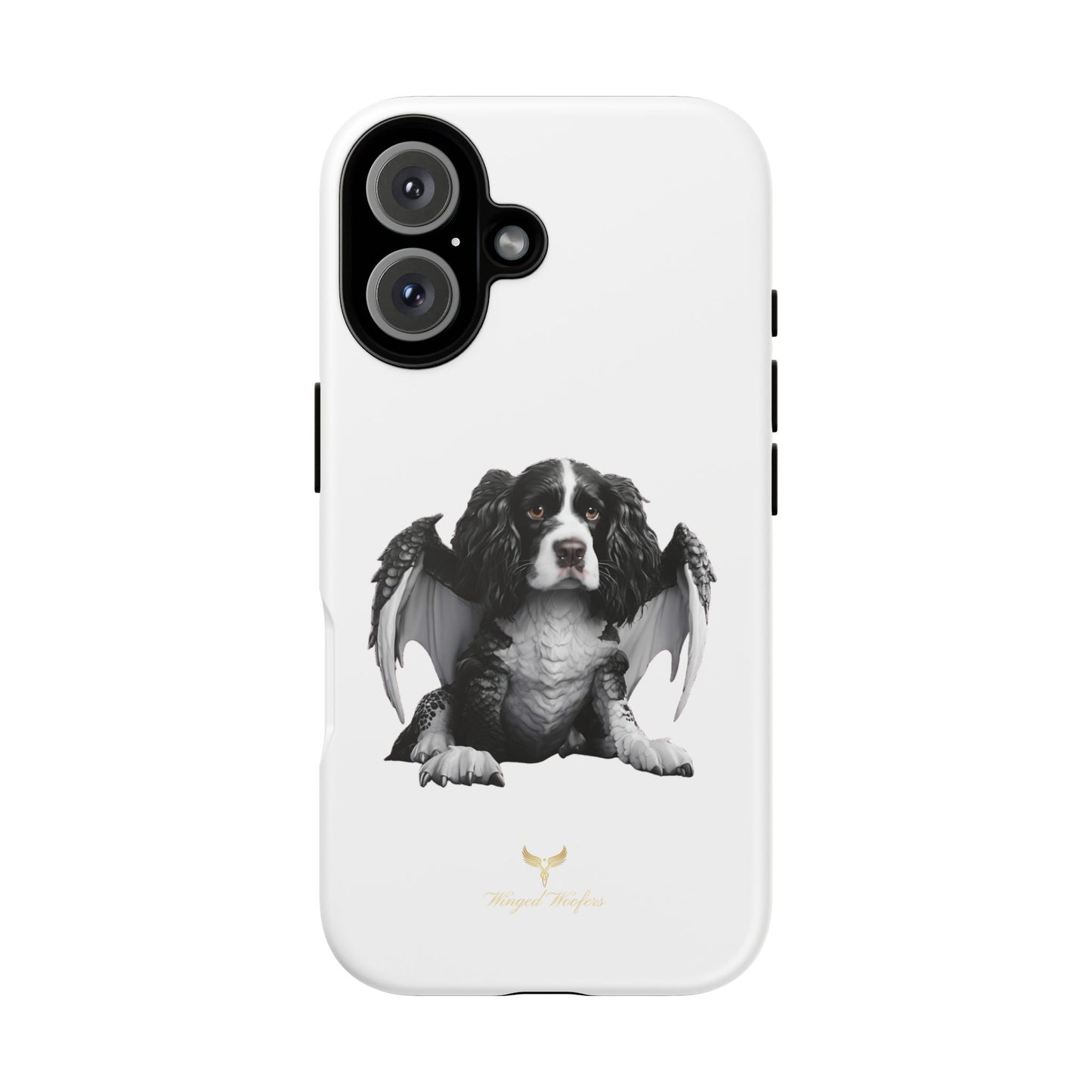 Springer Spaniel Puppy Dragon Winged Dog Phone Case - Tough Cases for Pet Lovers