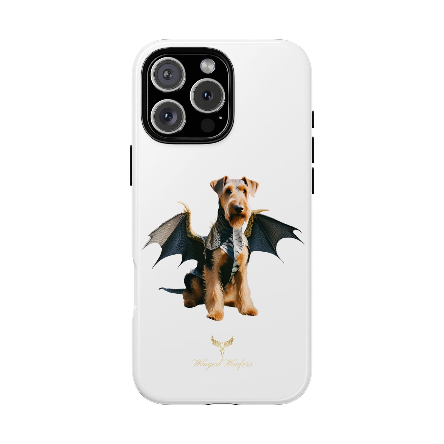 Cool Dragon Airedale Terrier Dog Phone Case - Tough Cases for Pet Lovers