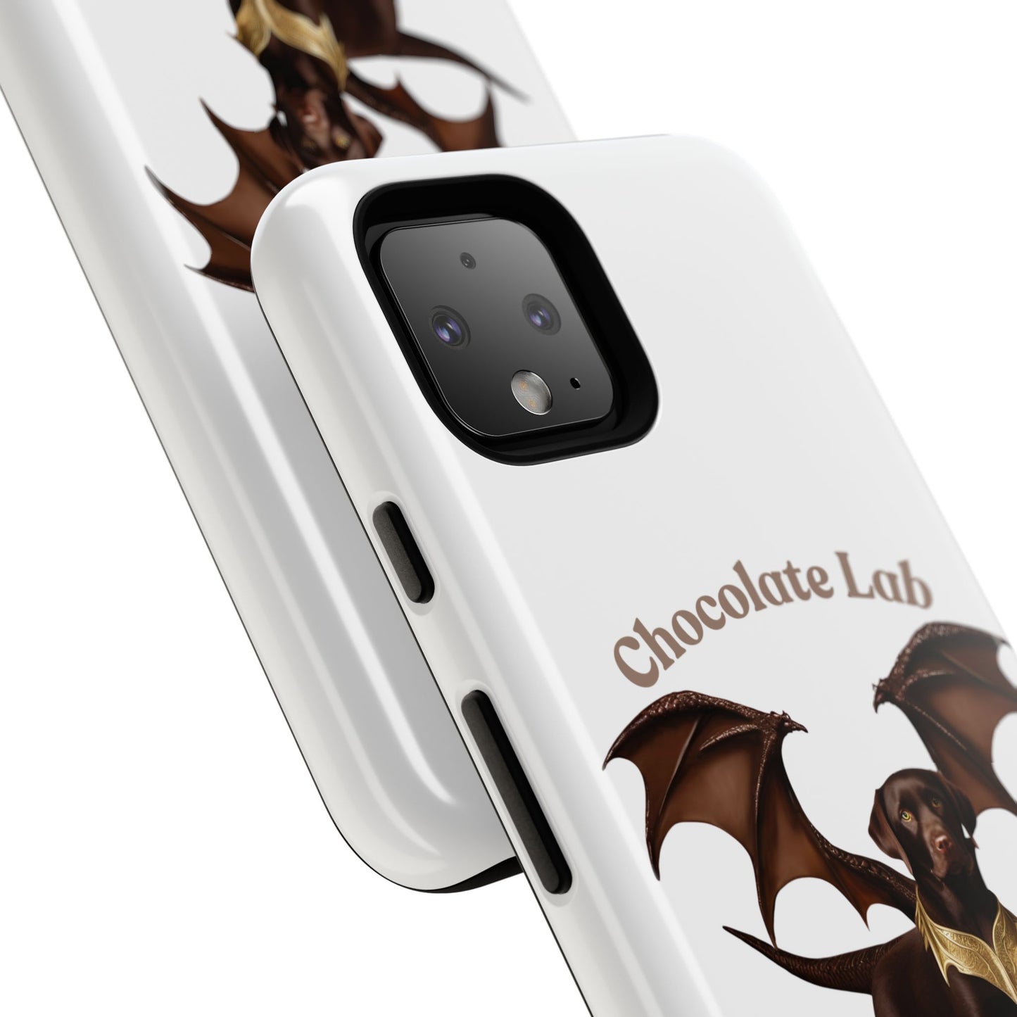 Chocolate Lab Dragon Phone Case - Tough & Stylish for Dog Lovers