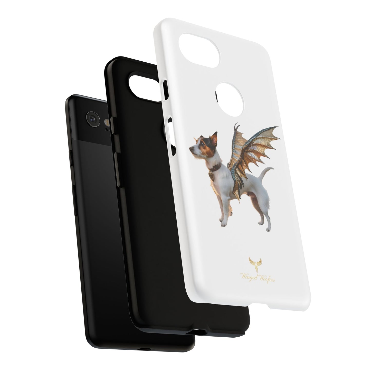 Fantasy Pet Phone Case - Tough Cases with Winged Jack Russell Dog Design