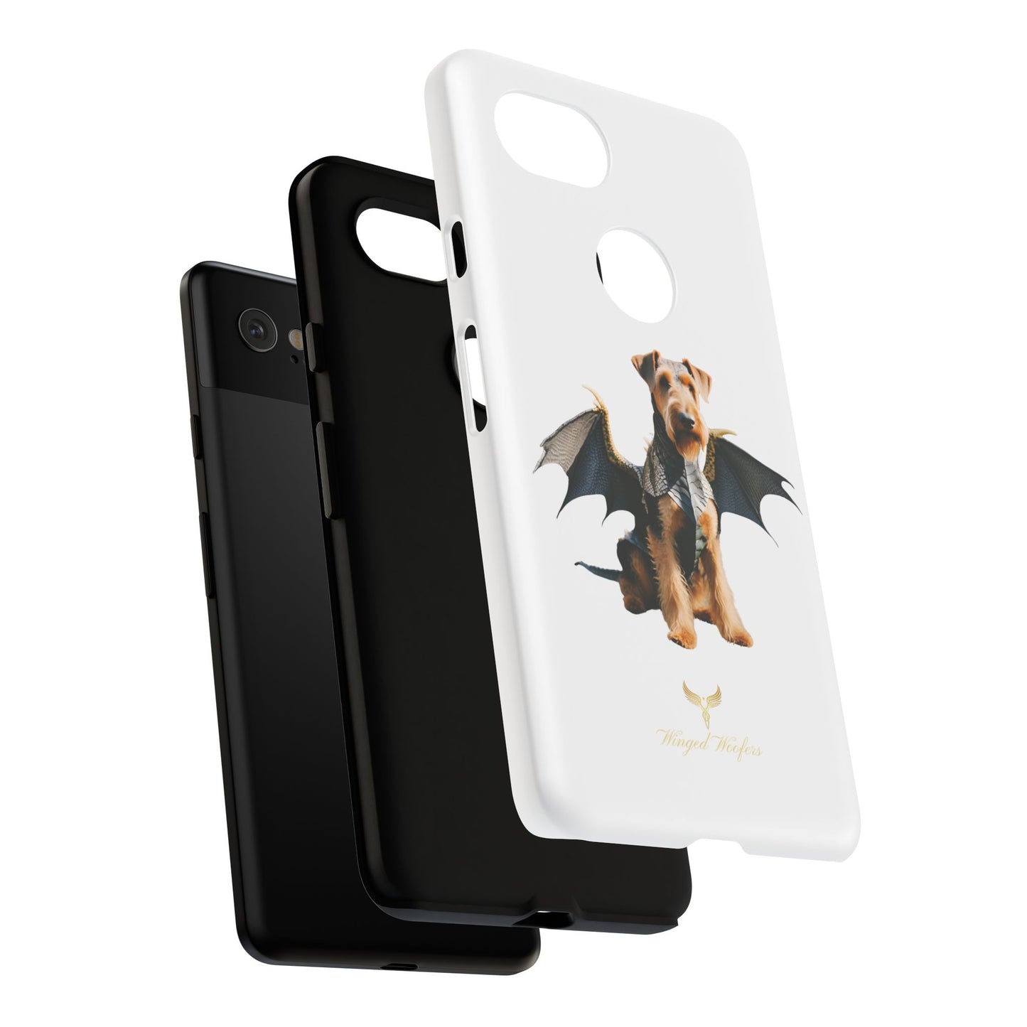 Cool Dragon Airedale Terrier Dog Phone Case - Tough Cases for Pet Lovers