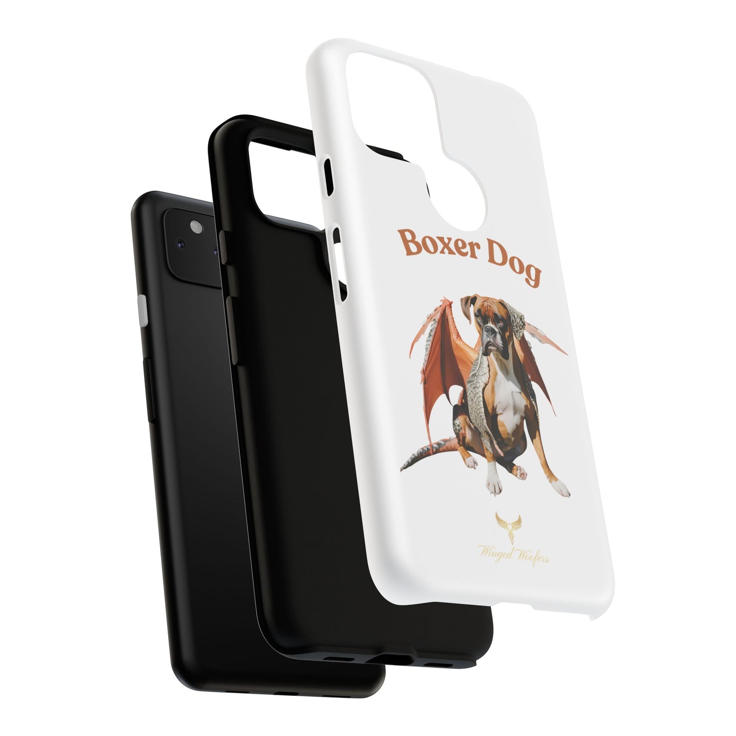 Boxer Dog Dragon Art Phone Case - Tough Cases