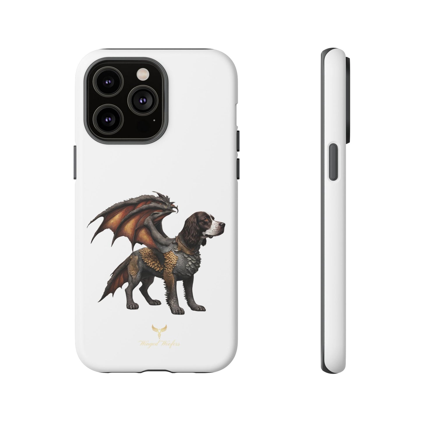 Fantasy Springer Spaniel as a Dragon Phone Case - Tough Cases for Pet Lovers