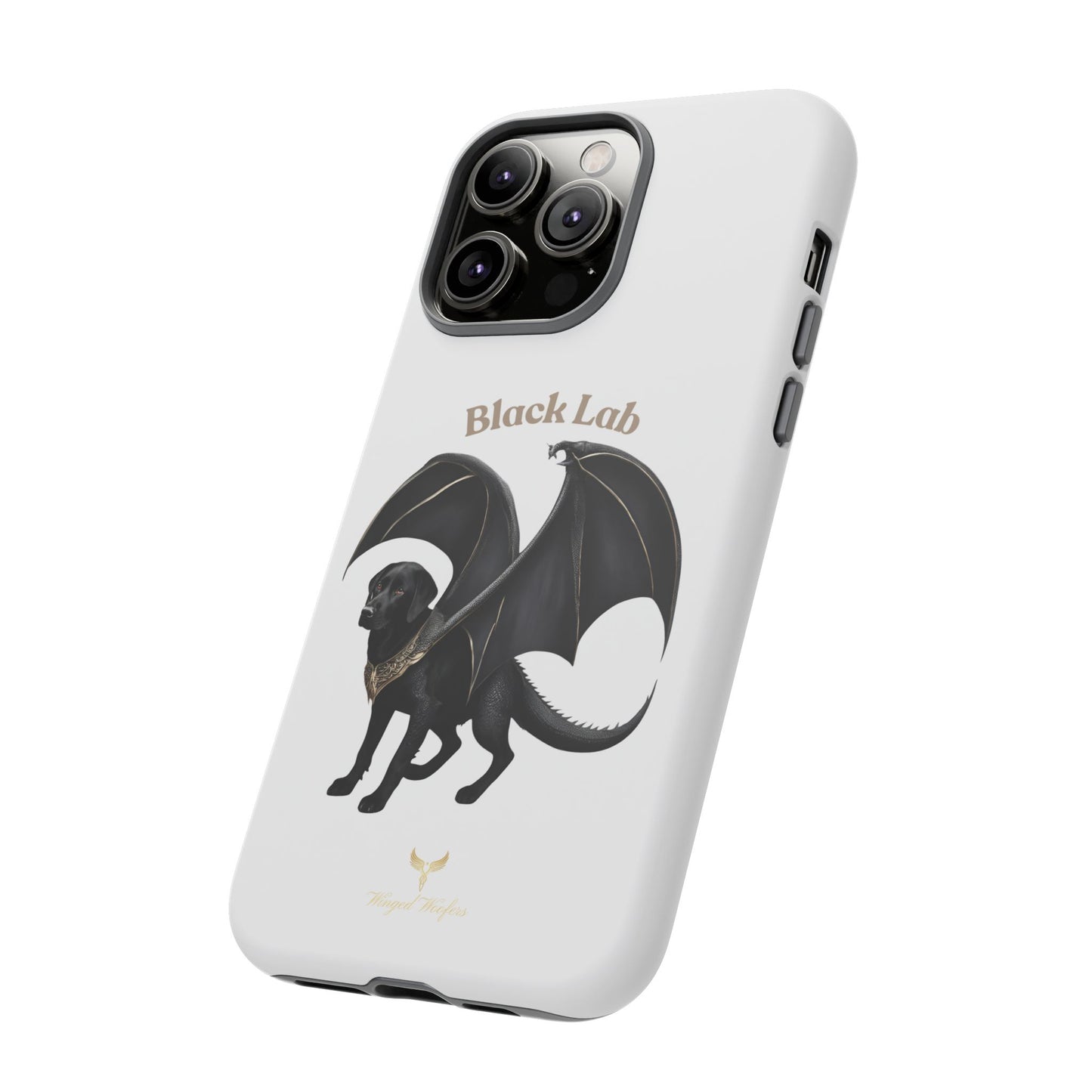 Black Labrador Dragon Case - Tough Phone Case for Pet Lovers