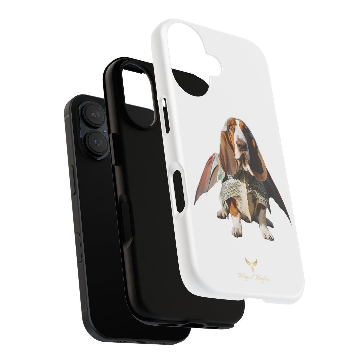 Whimsical Basset Hound Dog Phone Case - Tough Cases for Animal Lovers