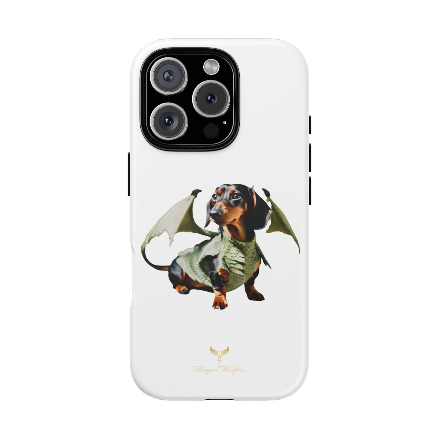 Whimsical Dragon Dog Phone Case - Tough Cases for Pet Lovers