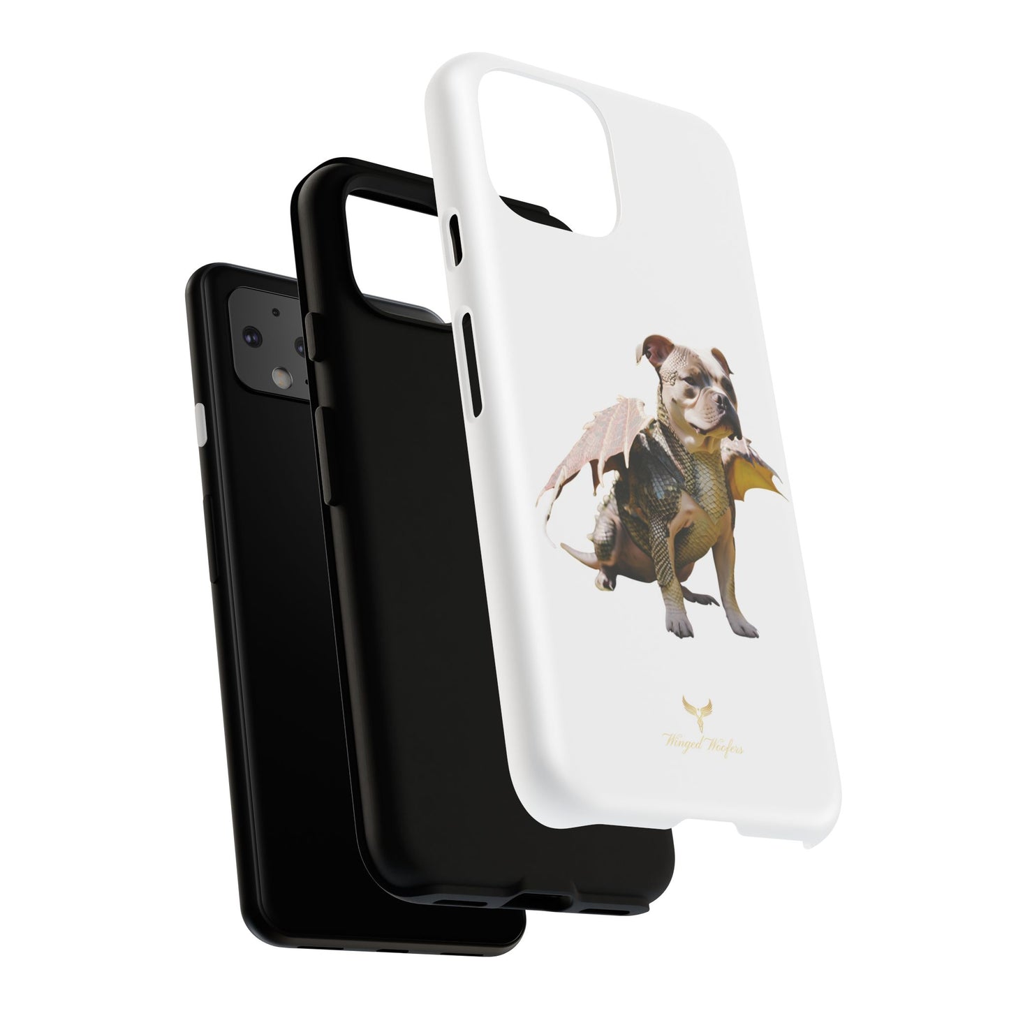 Staffordshire Bulldog Dragon Tough Phone Case - Unique Animal Design for Pet Lovers